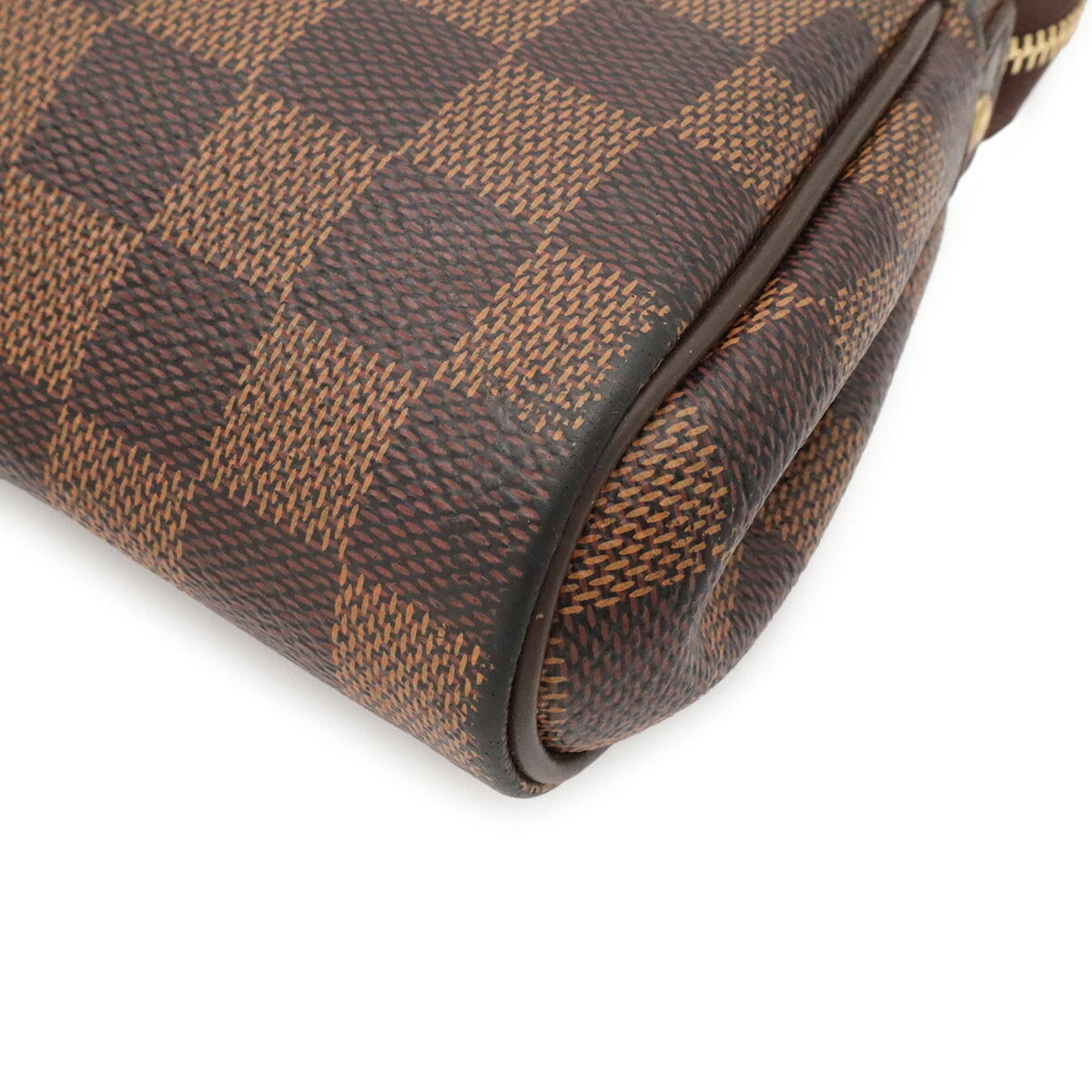 Louis Vuitton Brown Damier Canvas White Pvc Clutch Bag Handbag Pouch Shoulder Bag (Pre-Owned)