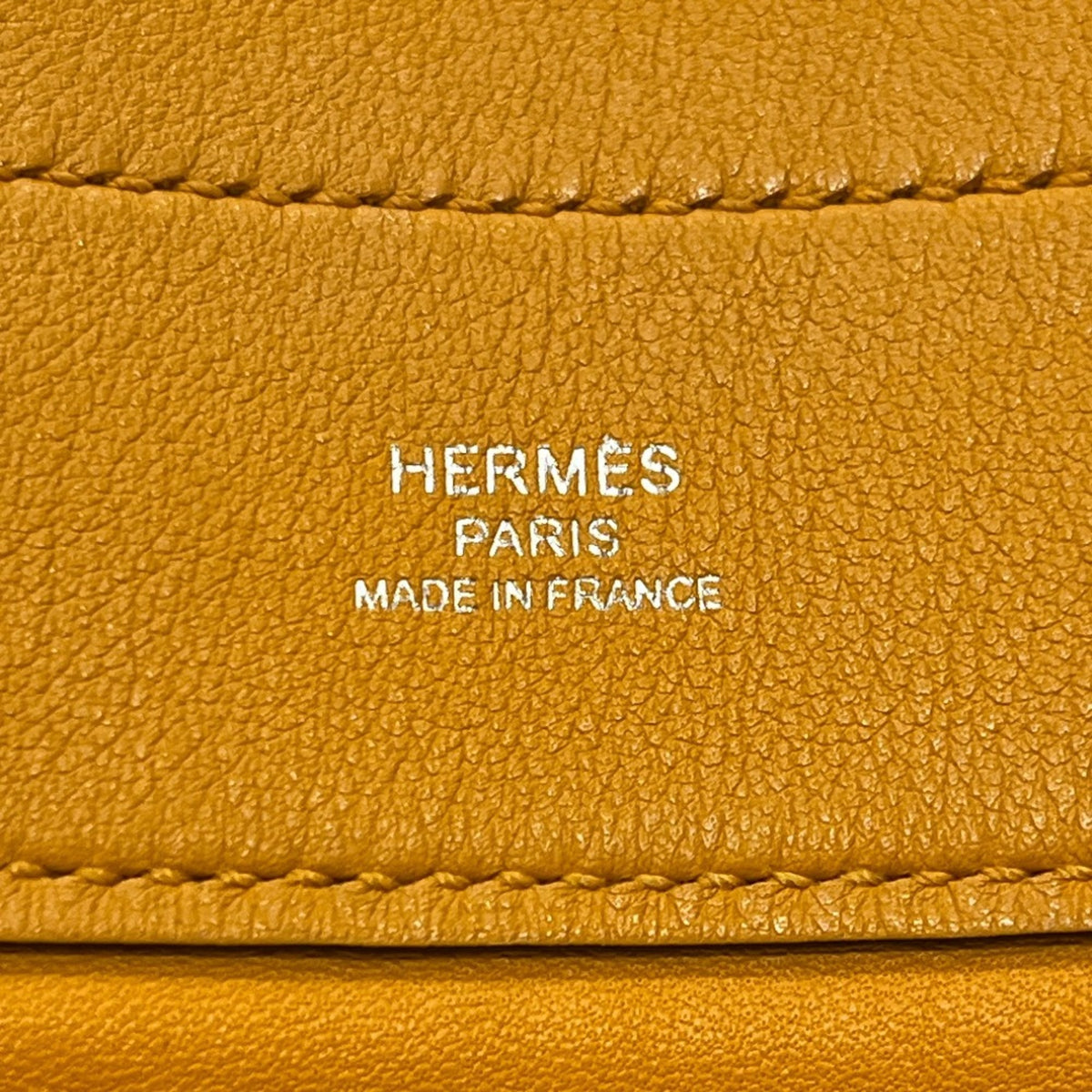 Hermes Yellow Swift Leather Pochette Shoulder Bag (Pre-Owned)