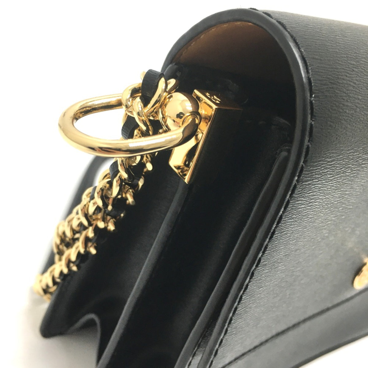 Tory Burch Black Leather Shoulder Bag (Pre-Owned)