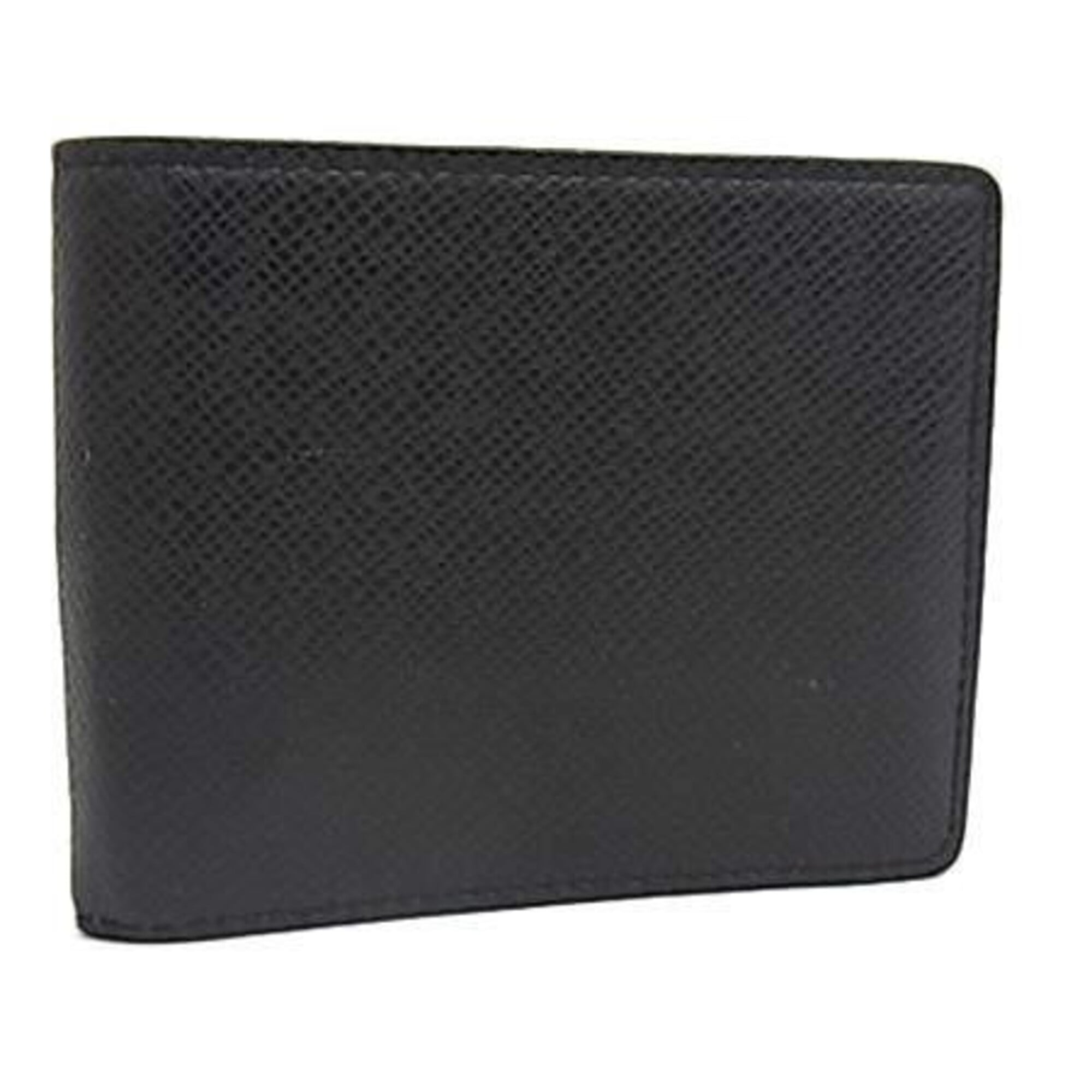 Louis Vuitton Black Noir Taiga Leather Wallet (Bi-Fold) (Pre-Owned)