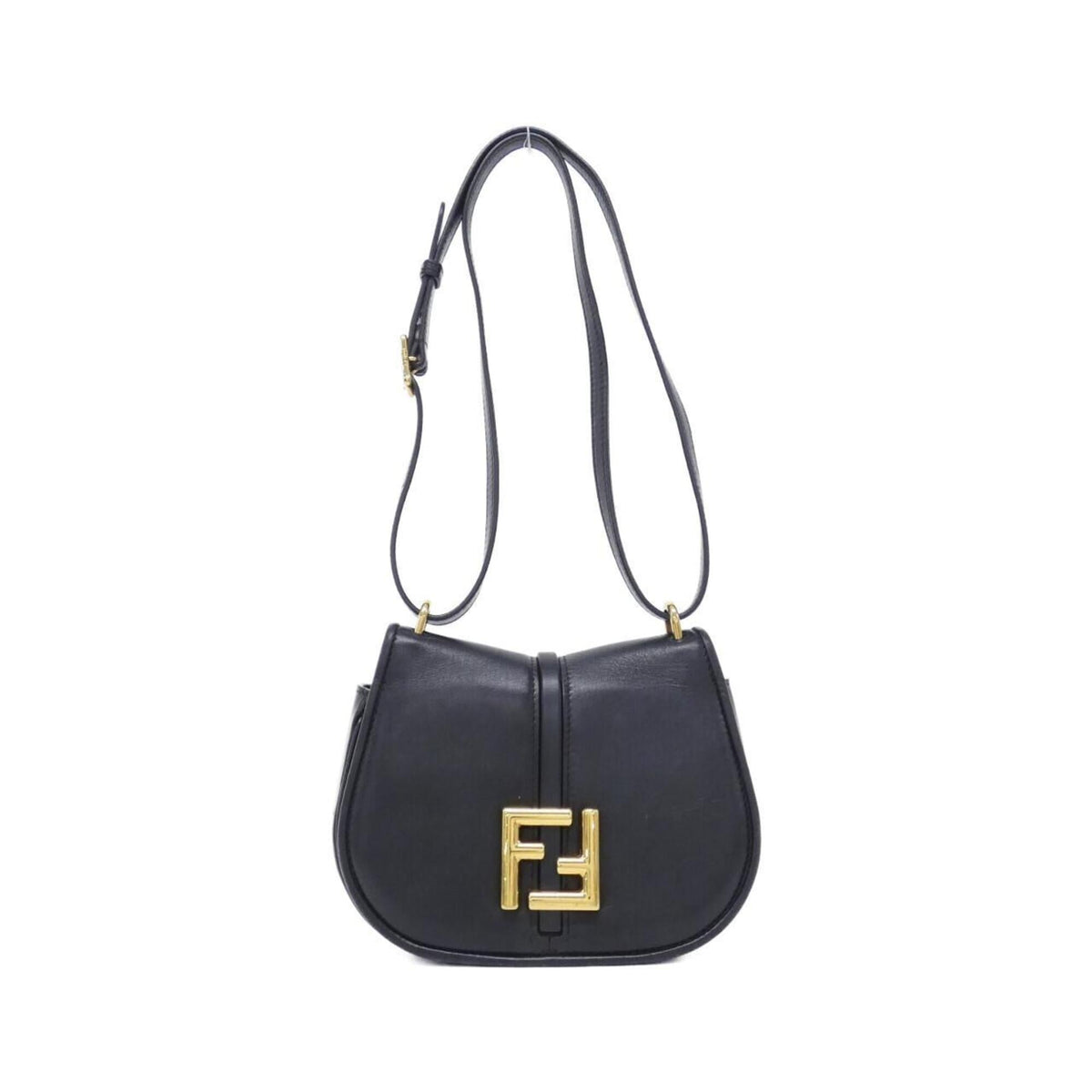 Fendi Black Leather Shoulder Bag (Pre-Owned)