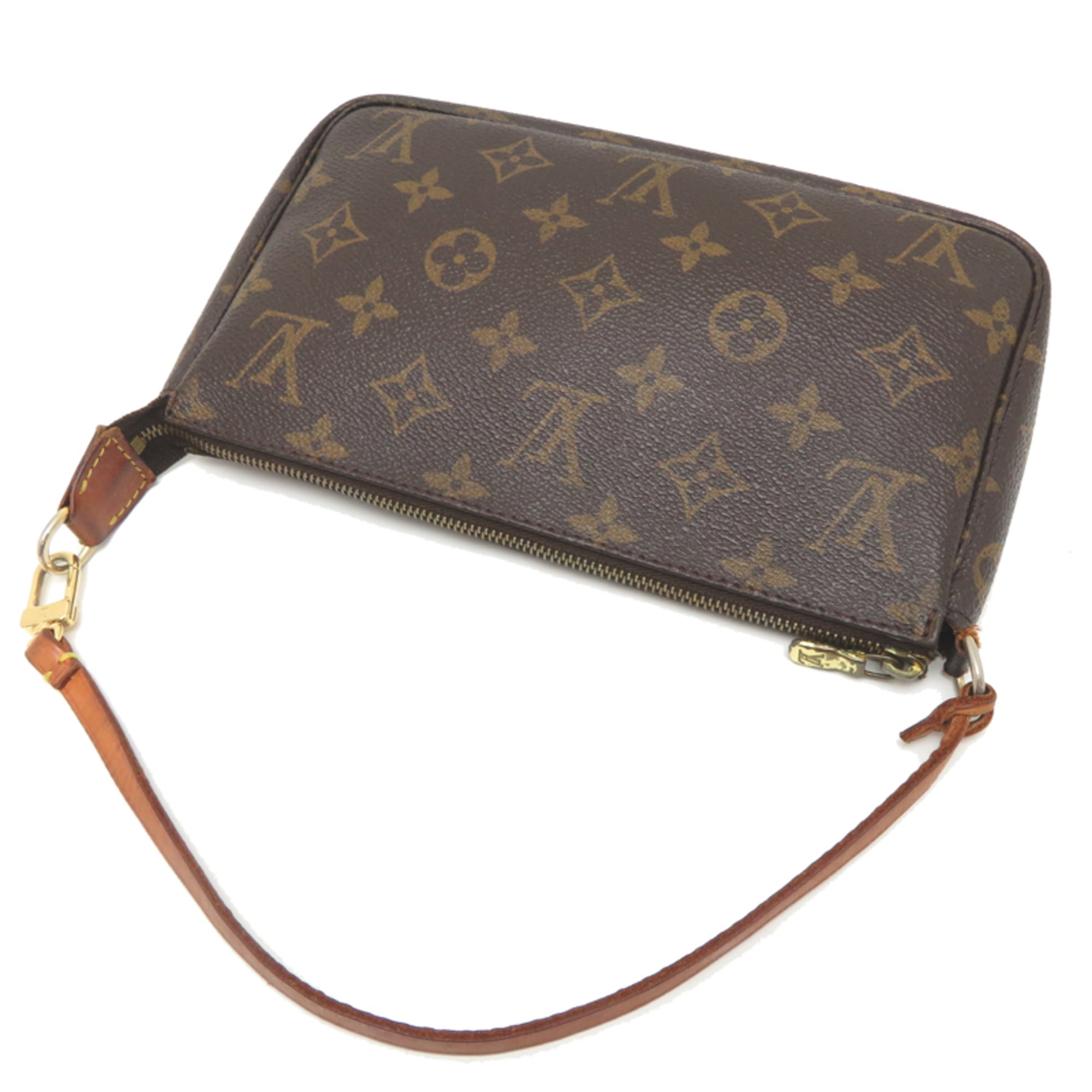Louis Vuitton Brown Monogram Handbag Pochette (Pre-Owned)