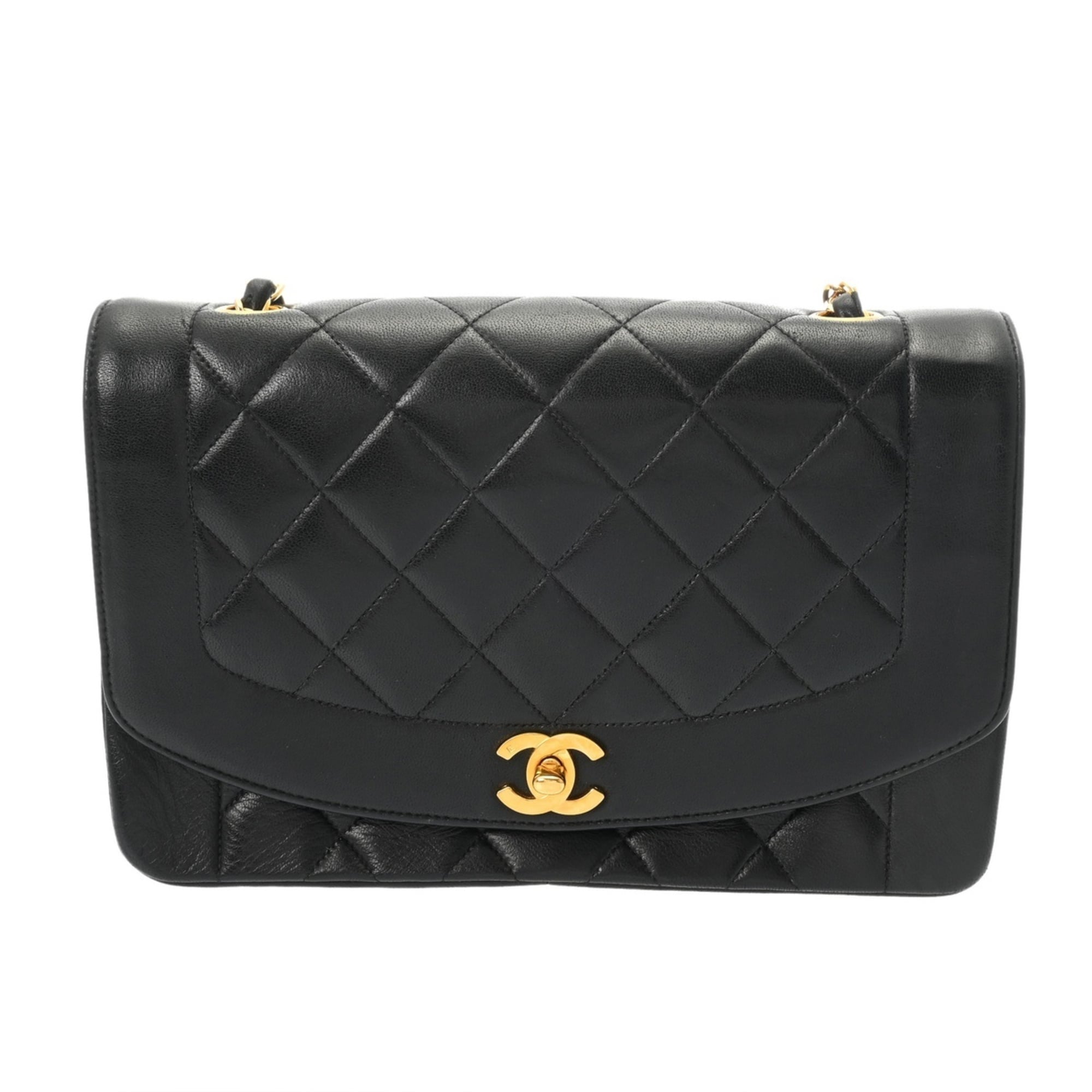 Chanel Black Leather Shoulder Bag (Pre-Owned)