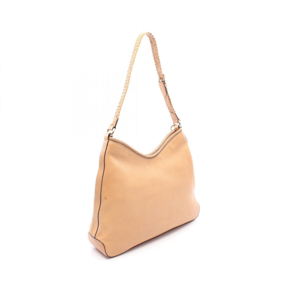 Gucci Beige Leather Handbag Shoulder Bag (Pre-Owned)