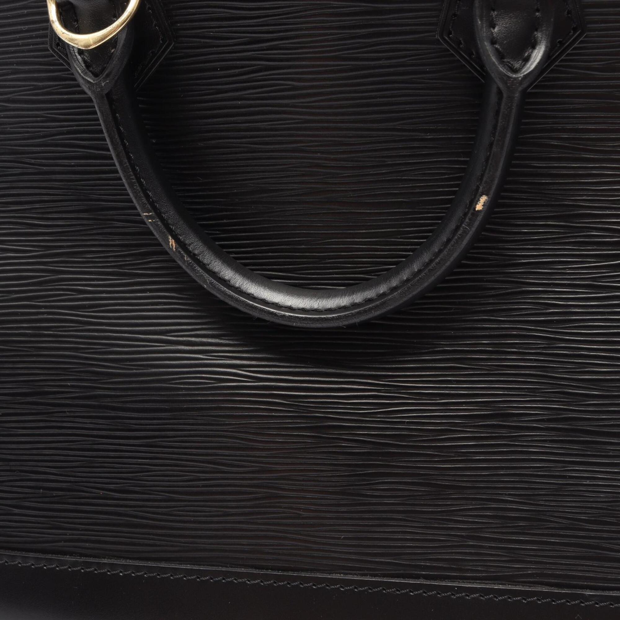 Louis Vuitton Black Noir Epi Leather Handbag (Pre-Owned)