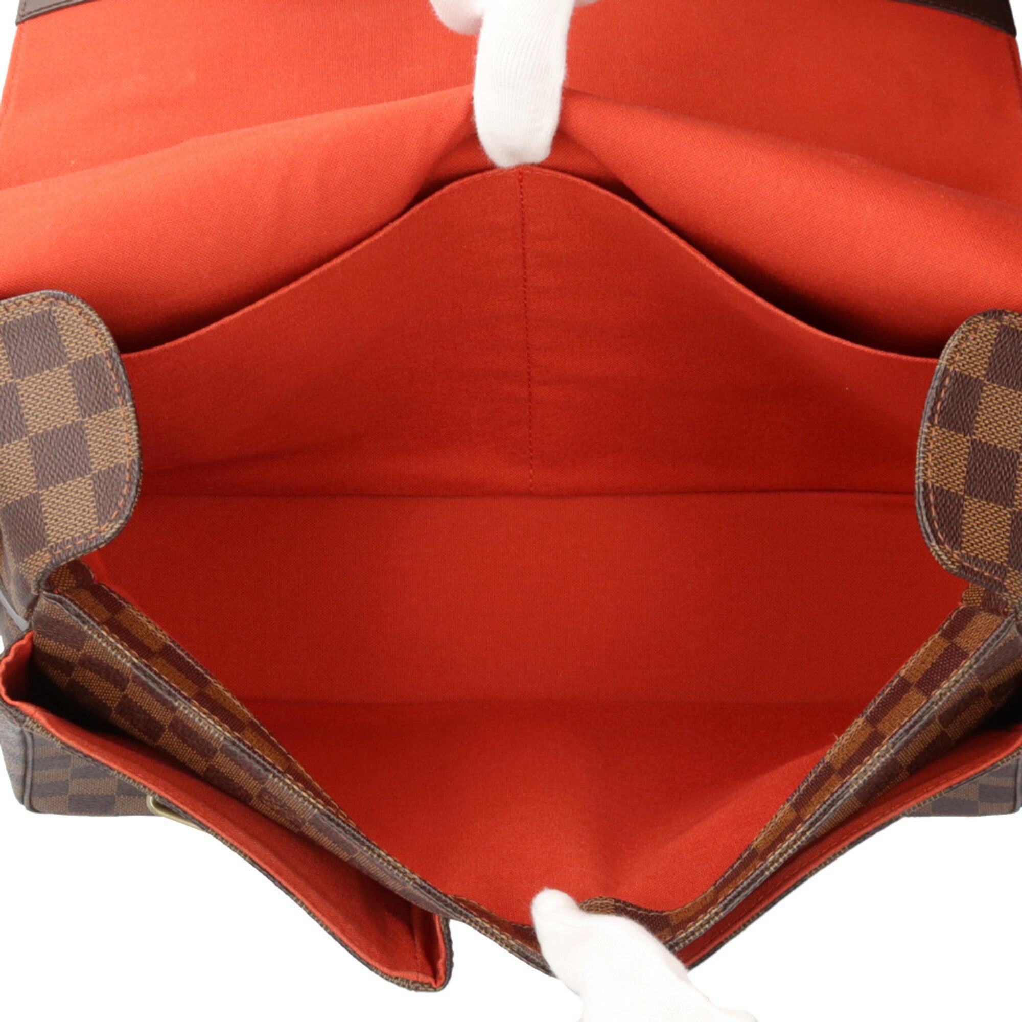Louis Vuitton Damier Brown Damier Canvas Handbag Shoulder Bag (Pre-Owned)
