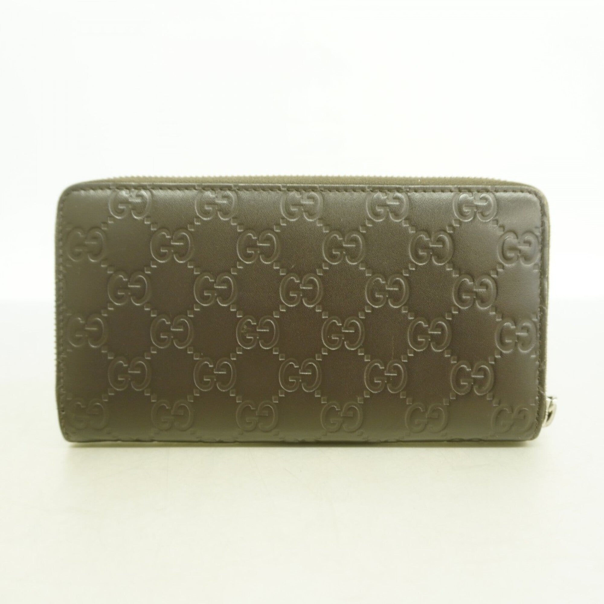 Gucci Brown Leather Long Wallet (Bi-Fold) (Pre-Owned)