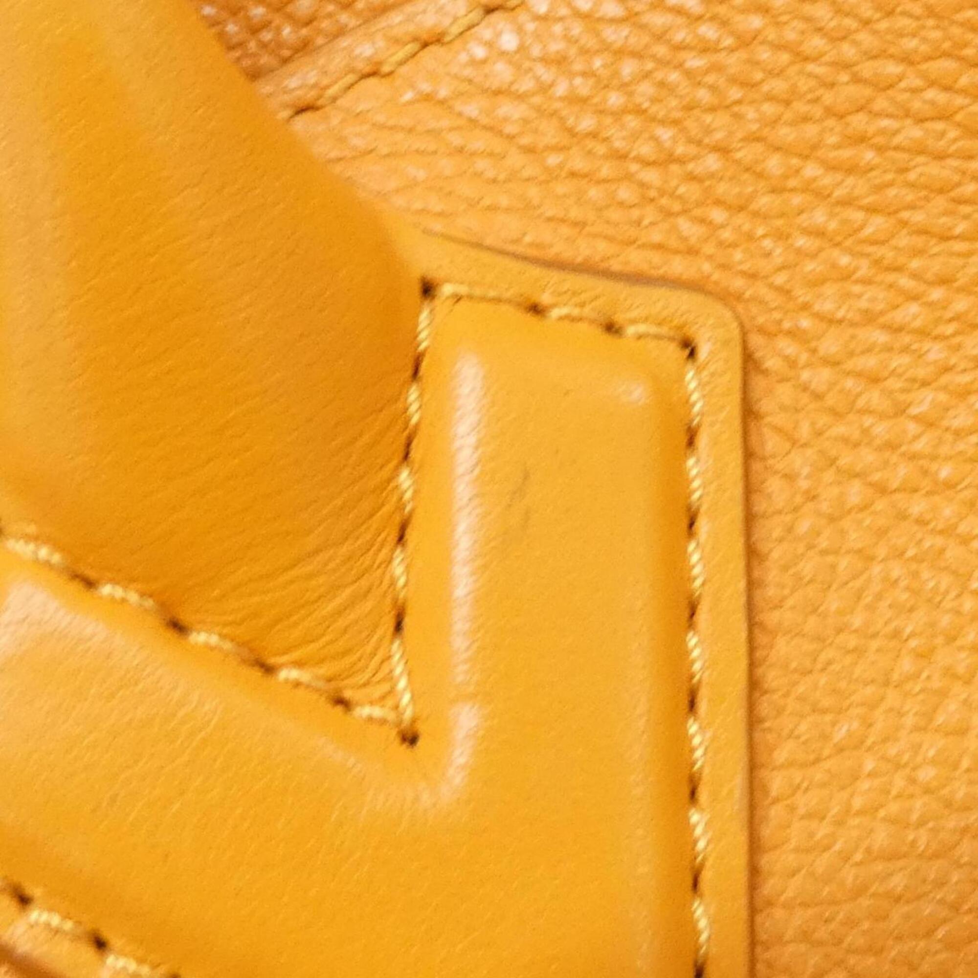 Louis Vuitton Orange Leather Handbag (Pre-Owned)