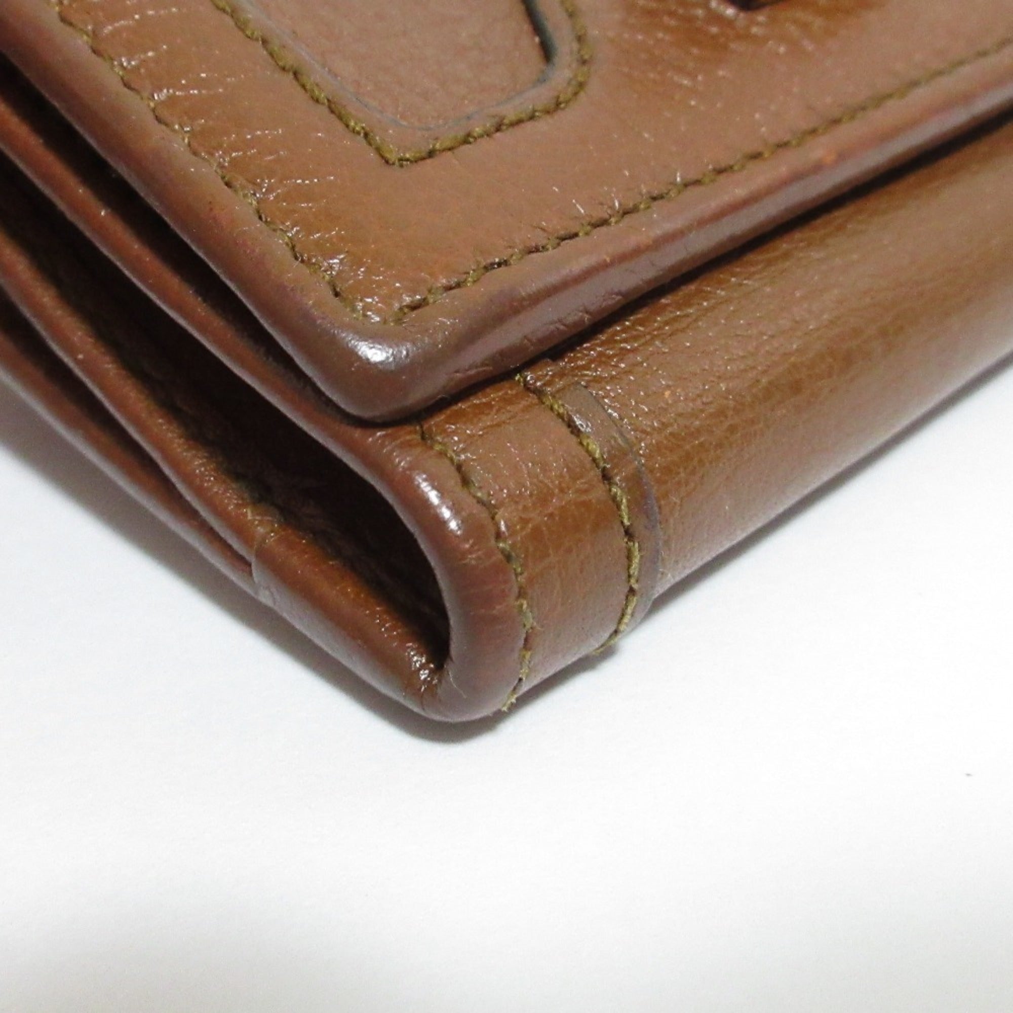 Gucci Bamboo Brown Wallet (Tri-Fold) (Pre-Owned)