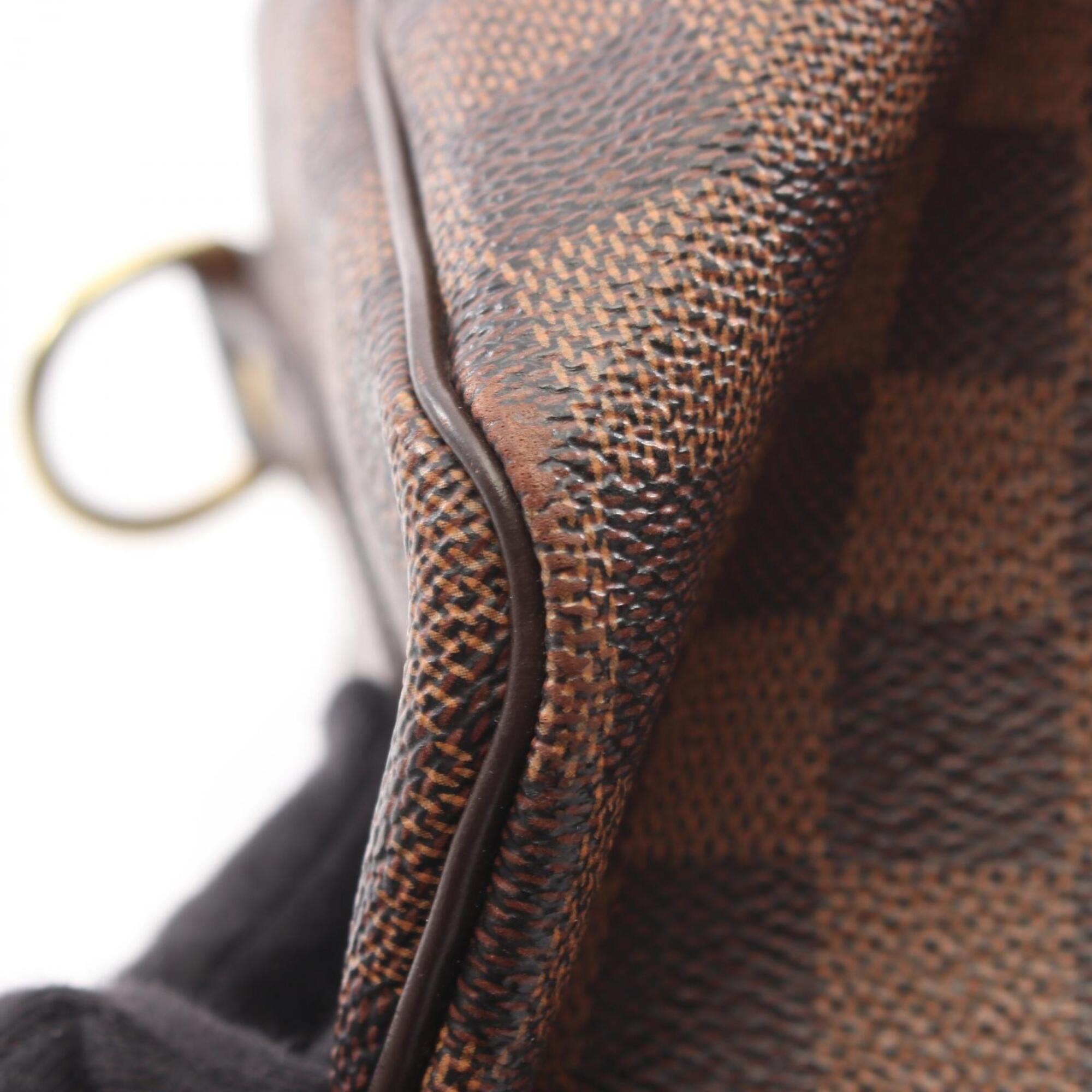 Louis Vuitton Brown Damier Canvas Coated Canvas Damier Canvas Leather Handbag (Pre-Owned)
