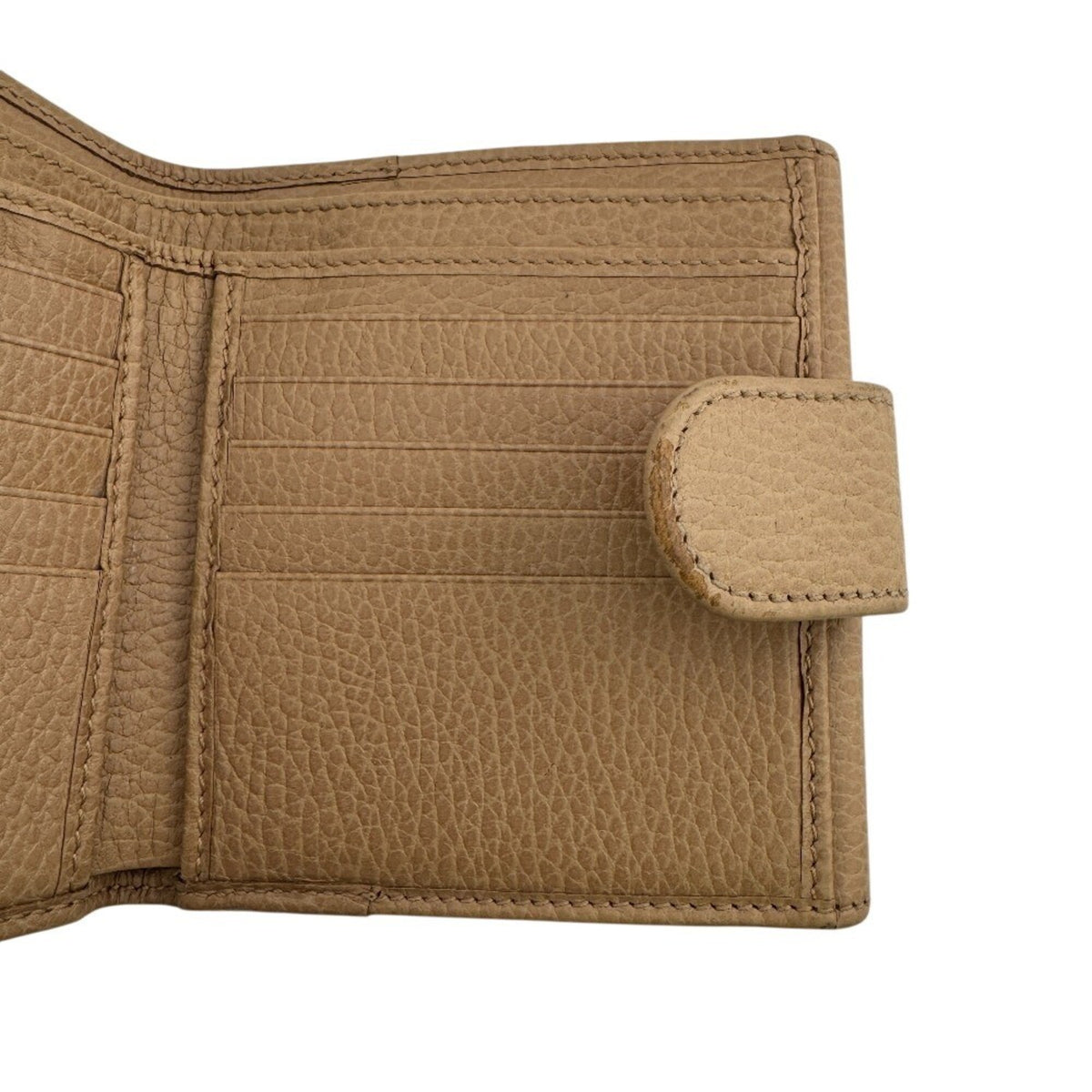 Gucci Beige Leather Wallet (Bi-Fold) (Pre-Owned)