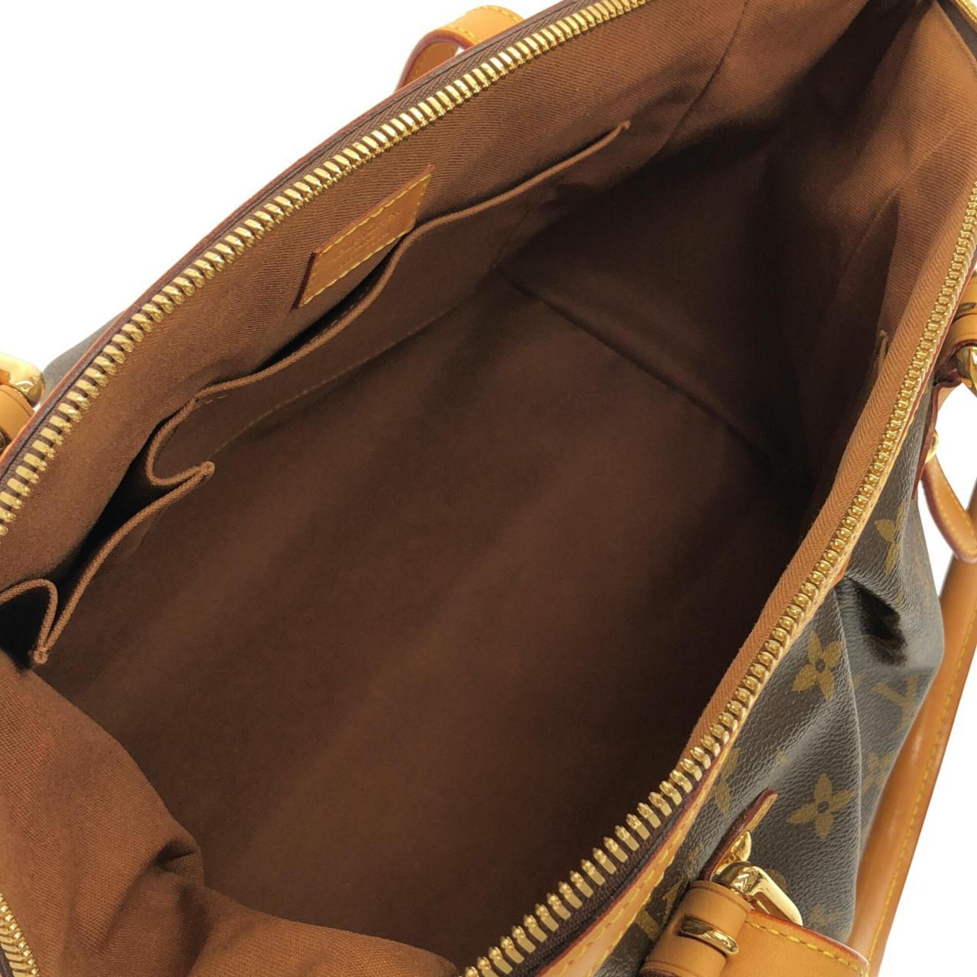 Louis Vuitton Marron Coated Canvas Shoulder Bag (Pre-Owned)