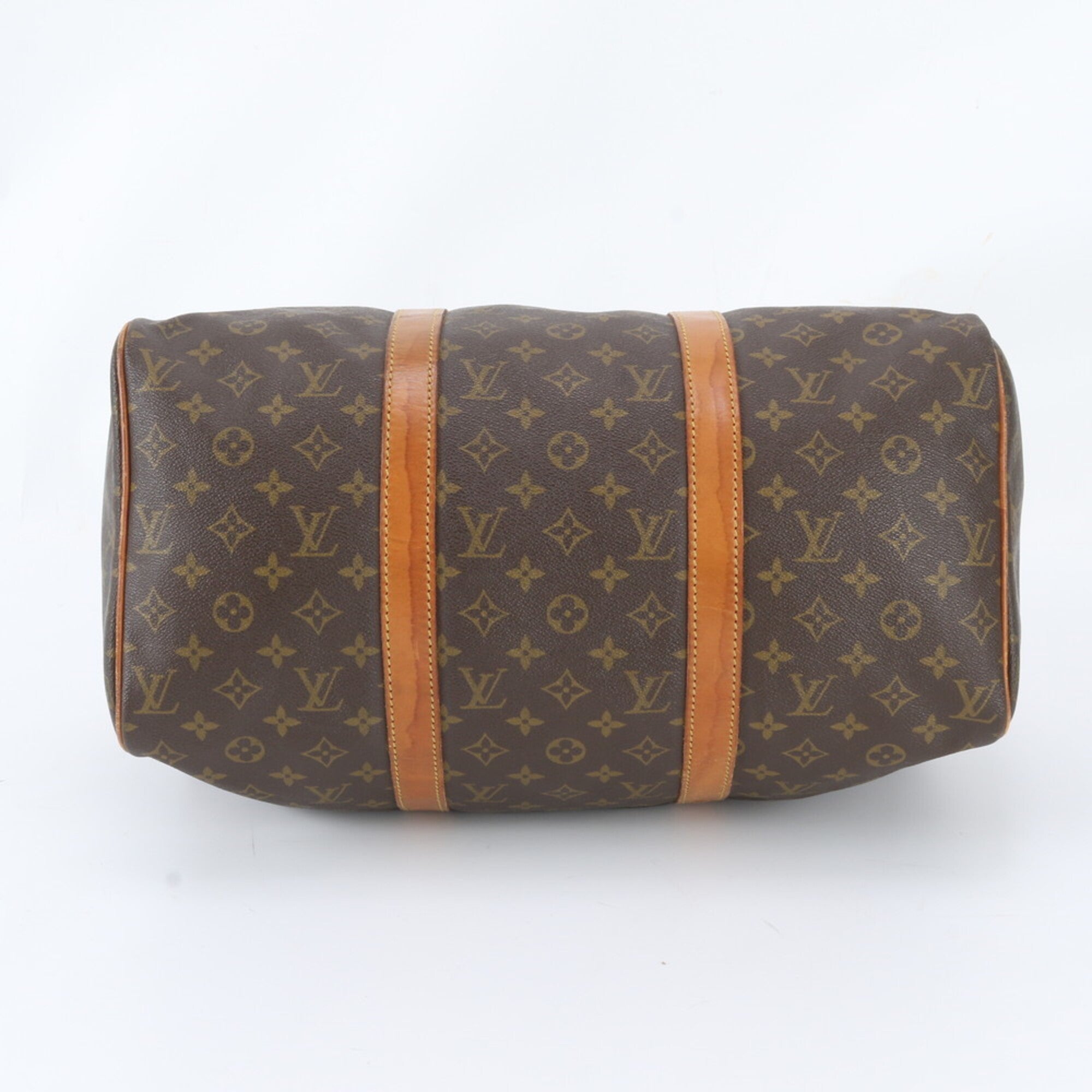 Louis Vuitton Brown Monogram Leather Coated Canvas Handbag Tote Bag (Pre-Owned)
