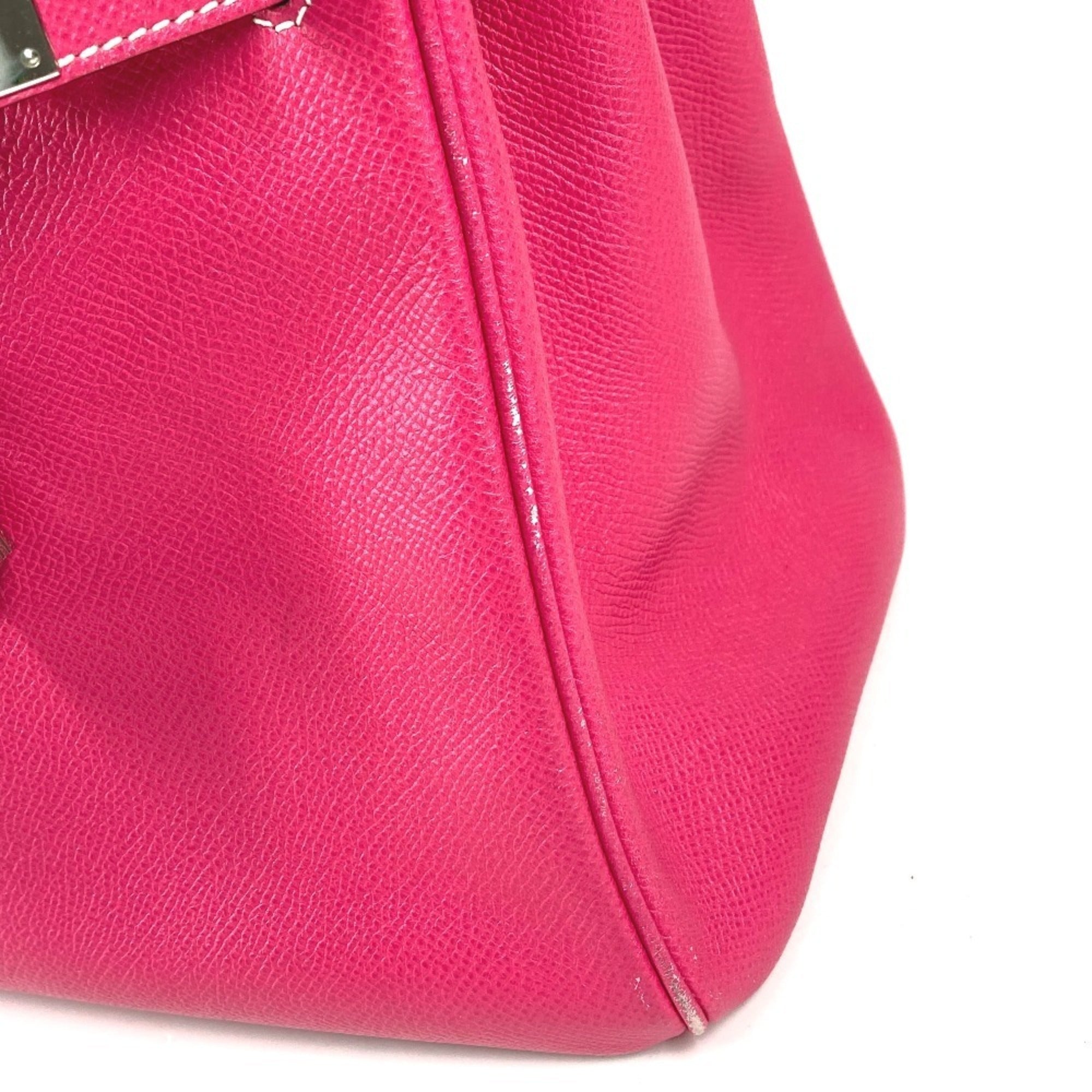 Hermes Pink Rose Tyrien Epsom Leather Handbag Tote Bag (Pre-Owned)