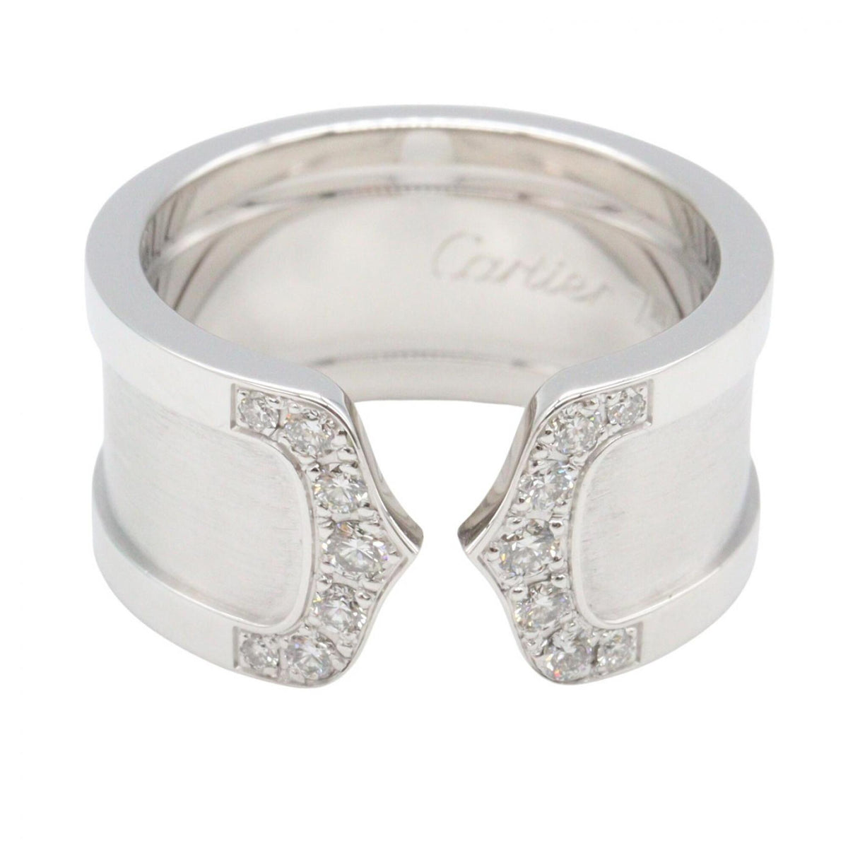 Cartier Clear White Gold White Gold (18K) Band Ring (Pre-Owned)