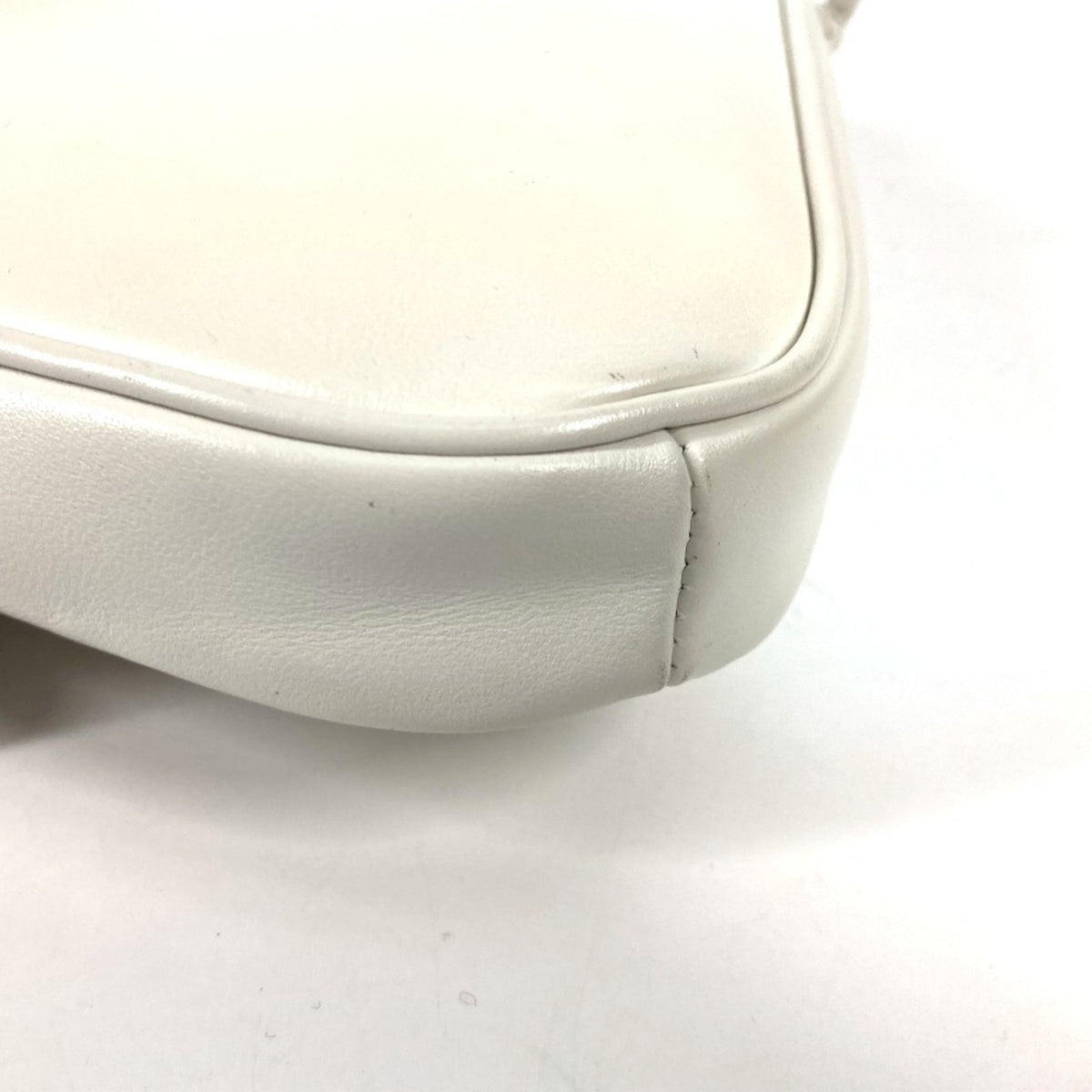 Celine Black White Leather Pochette Shoulder Bag (Pre-Owned)