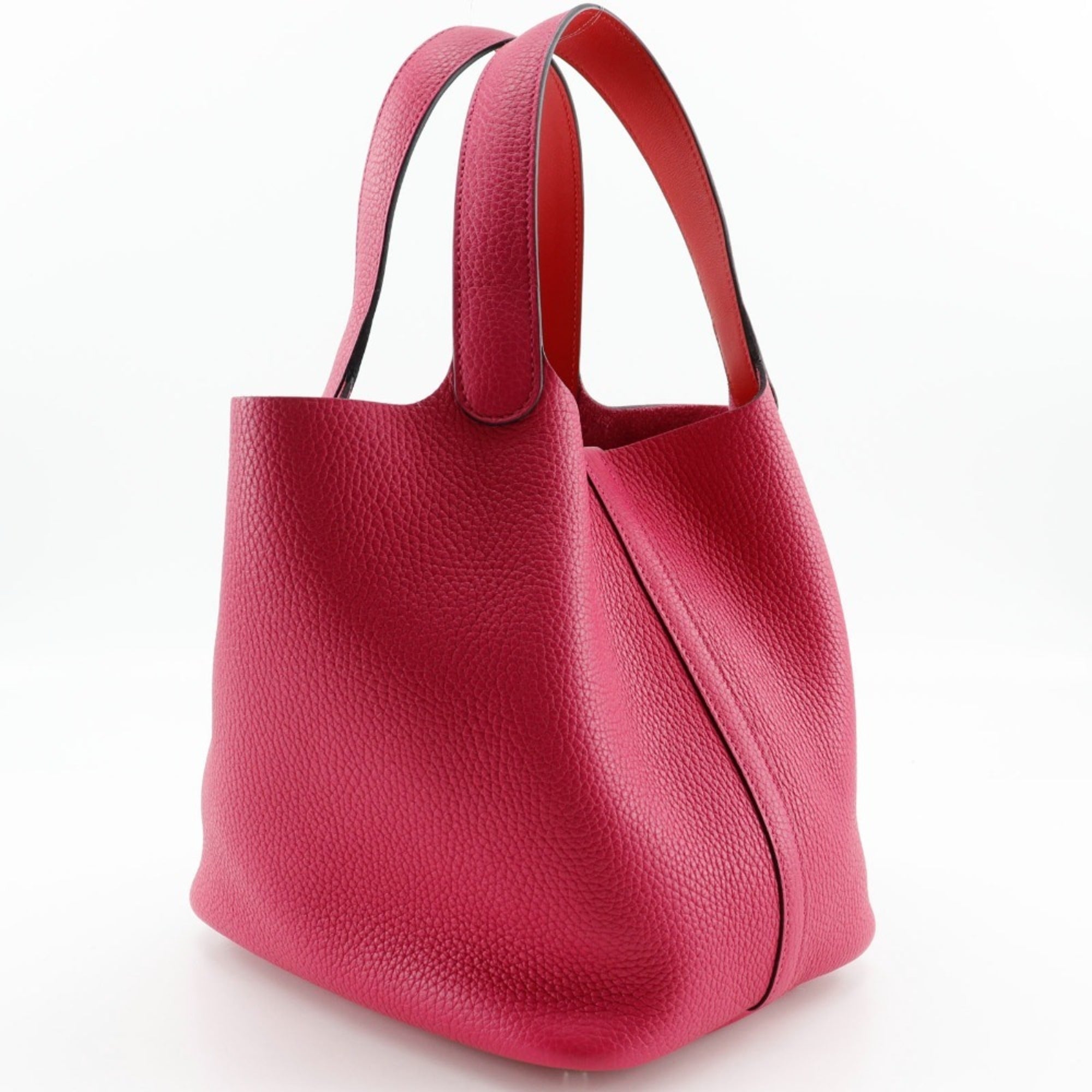 Hermes Pink Togo Leather Handbag (Pre-Owned)