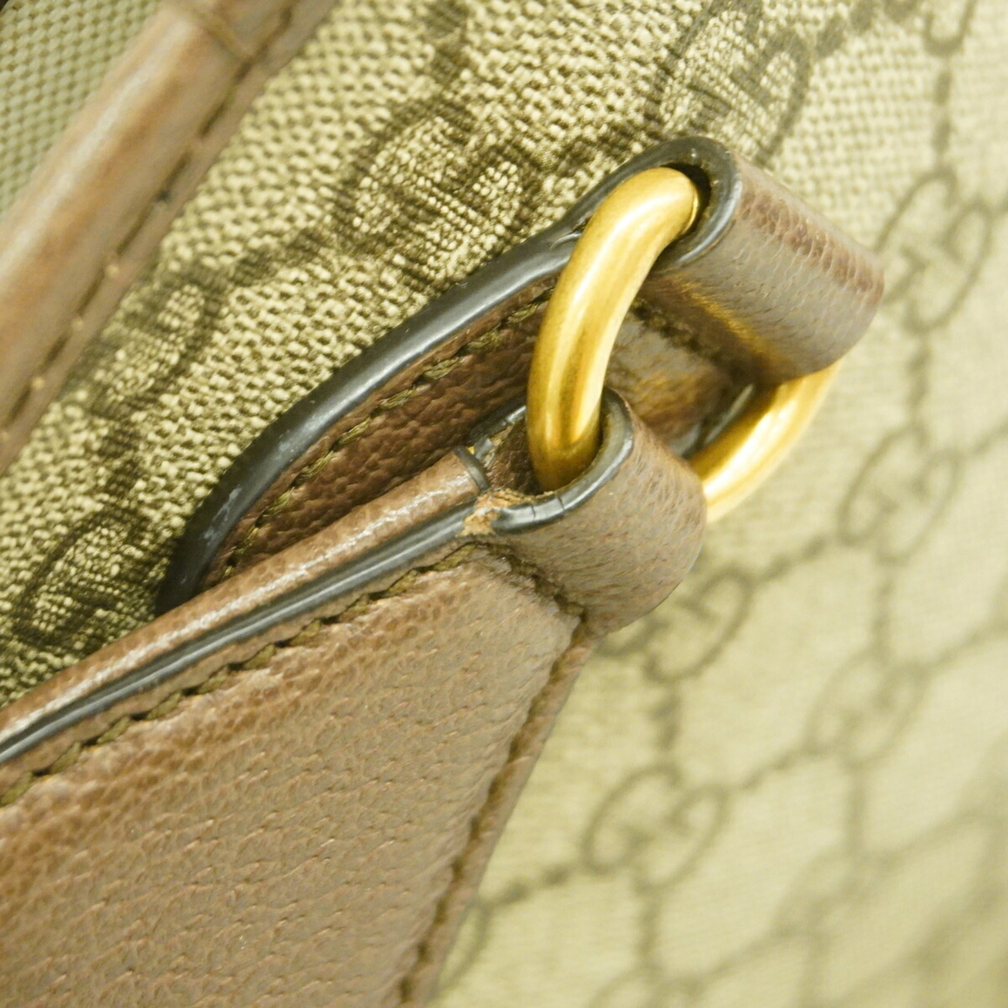 Gucci Beige Pvc Shoulder Bag (Pre-Owned)
