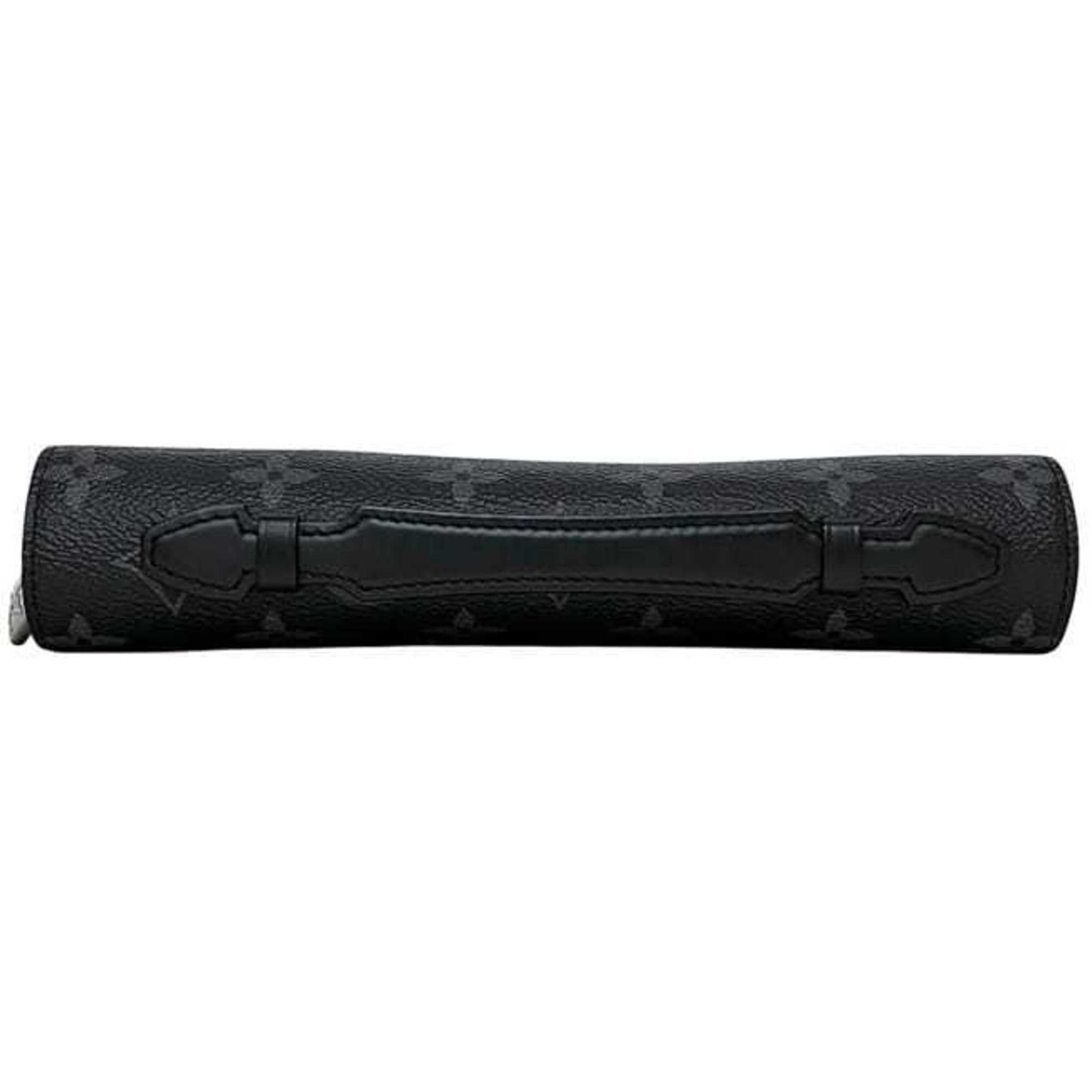Louis Vuitton Black Monogram Eclipse Monogram Eclipse Long Wallet (Bi-Fold) (Pre-Owned)