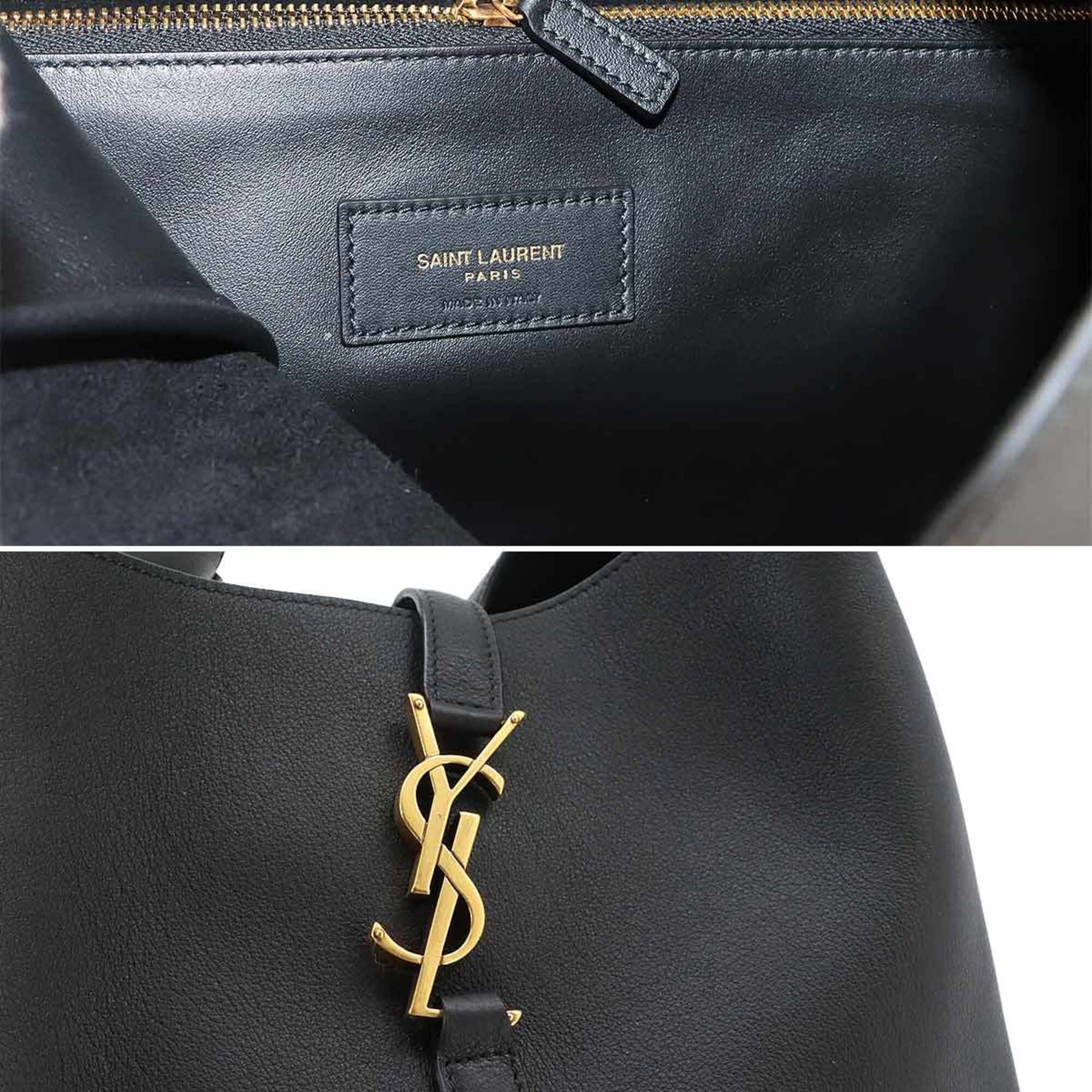 Saint Laurent Black Leather Handbag Shoulder Bag (Pre-Owned)