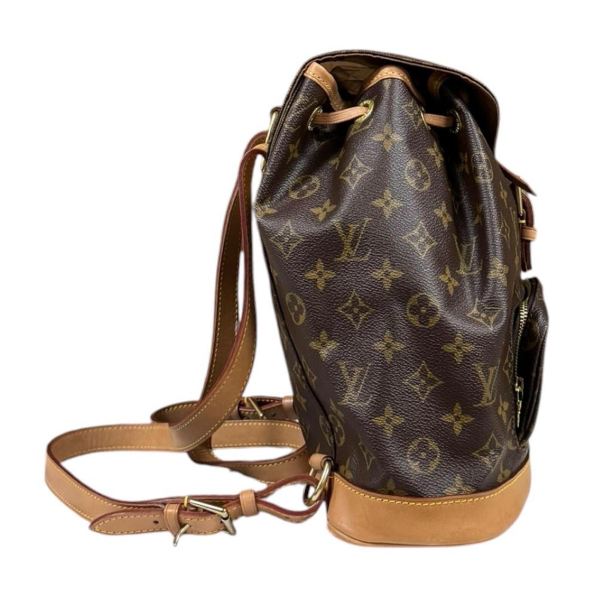 Louis Vuitton Brown Monogram Canvas Backpack (Pre-Owned)