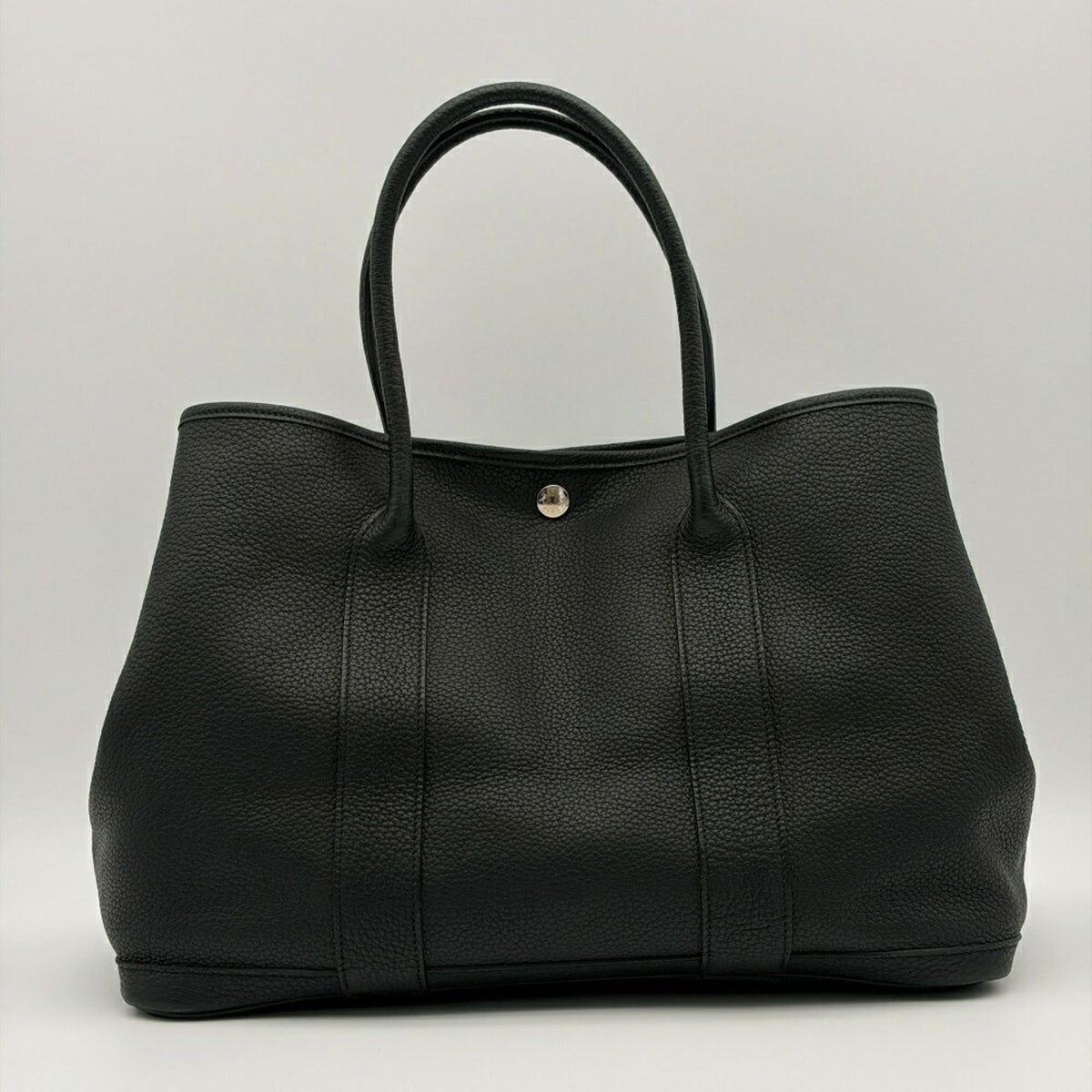 Hermes Garden Black Togo Leather Tote Bag (Pre-Owned)