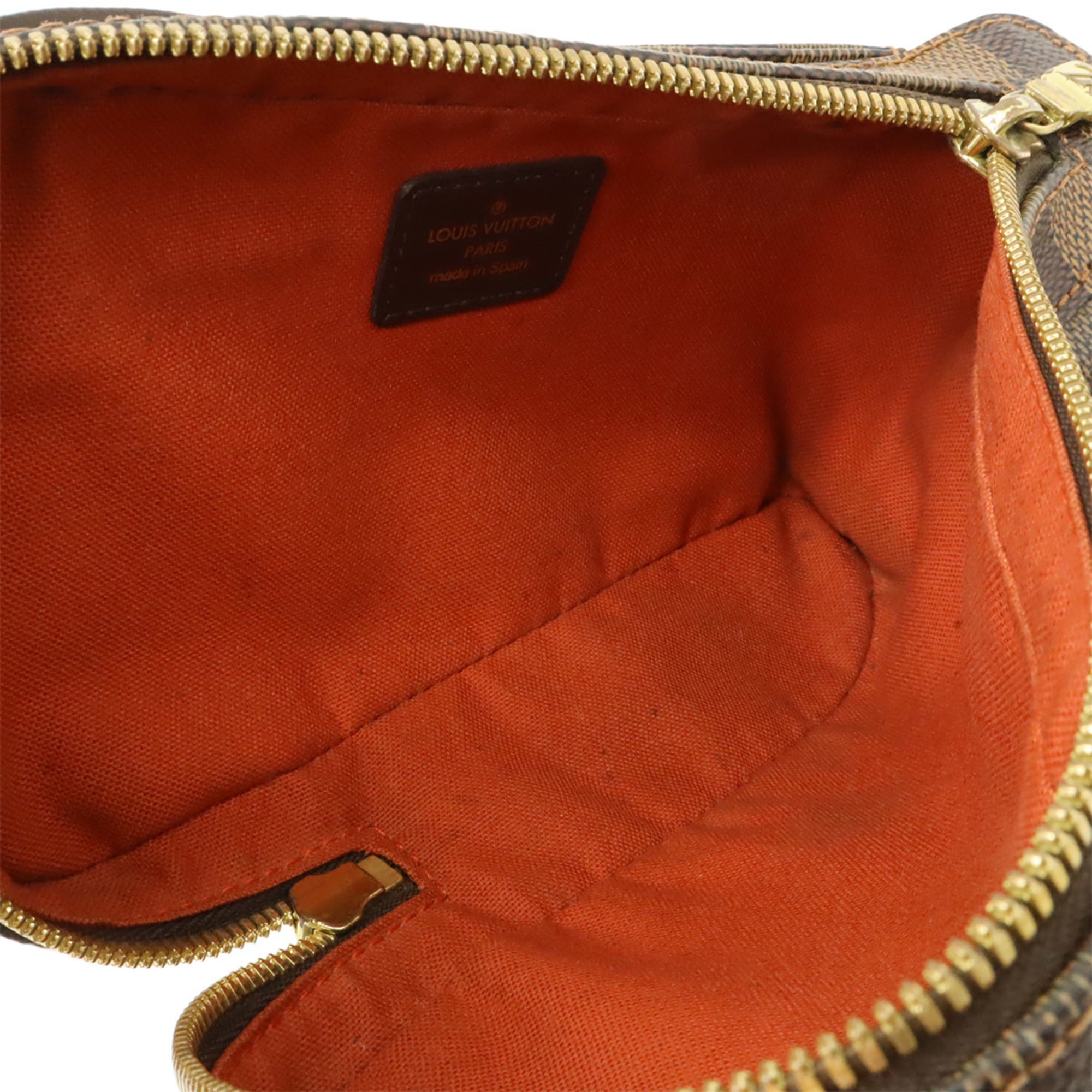 Louis Vuitton Brown Damier Canvas Pvc Damier Canvas Pouch Shoulder Bag Sling Bag (Pre-Owned)