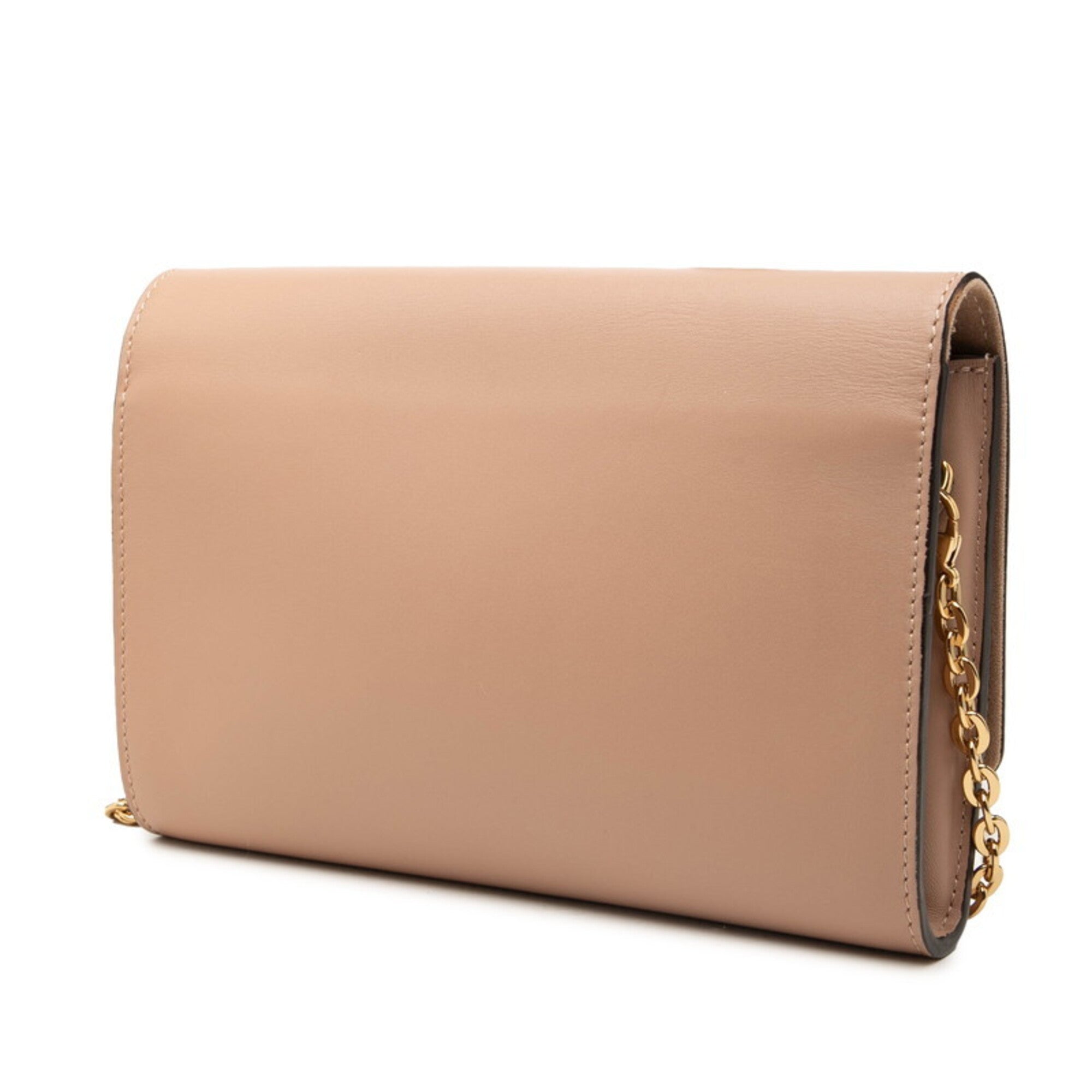 Louis Vuitton Brown Leather Clutch Bag Shoulder Bag (Pre-Owned)