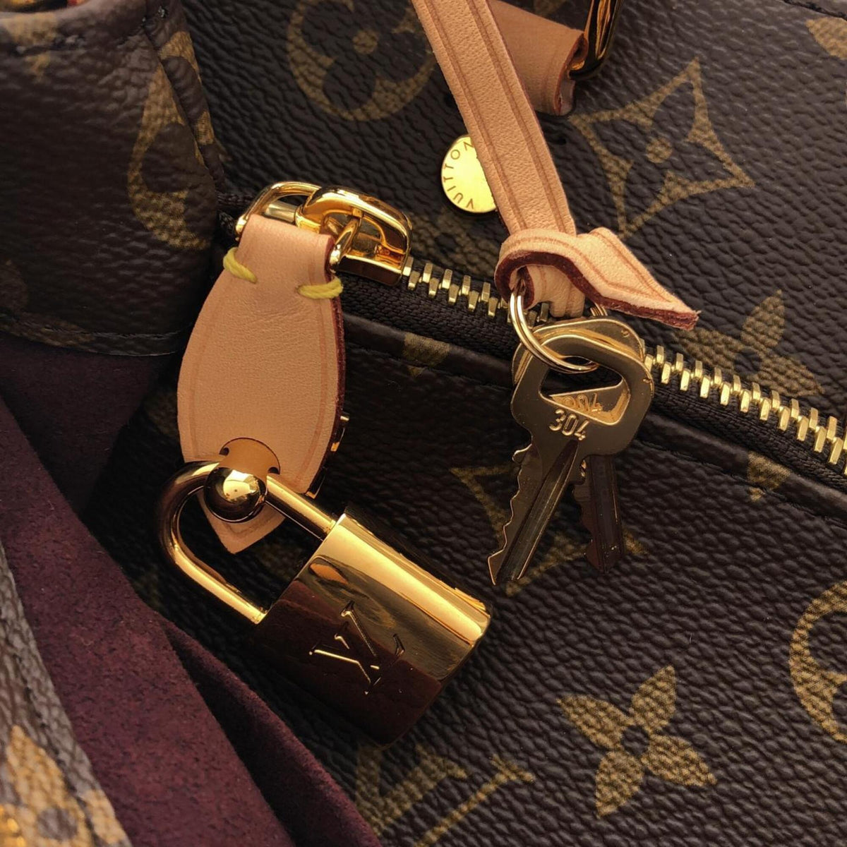 Louis Vuitton Brown Coated Canvas Handbag (Pre-Owned)