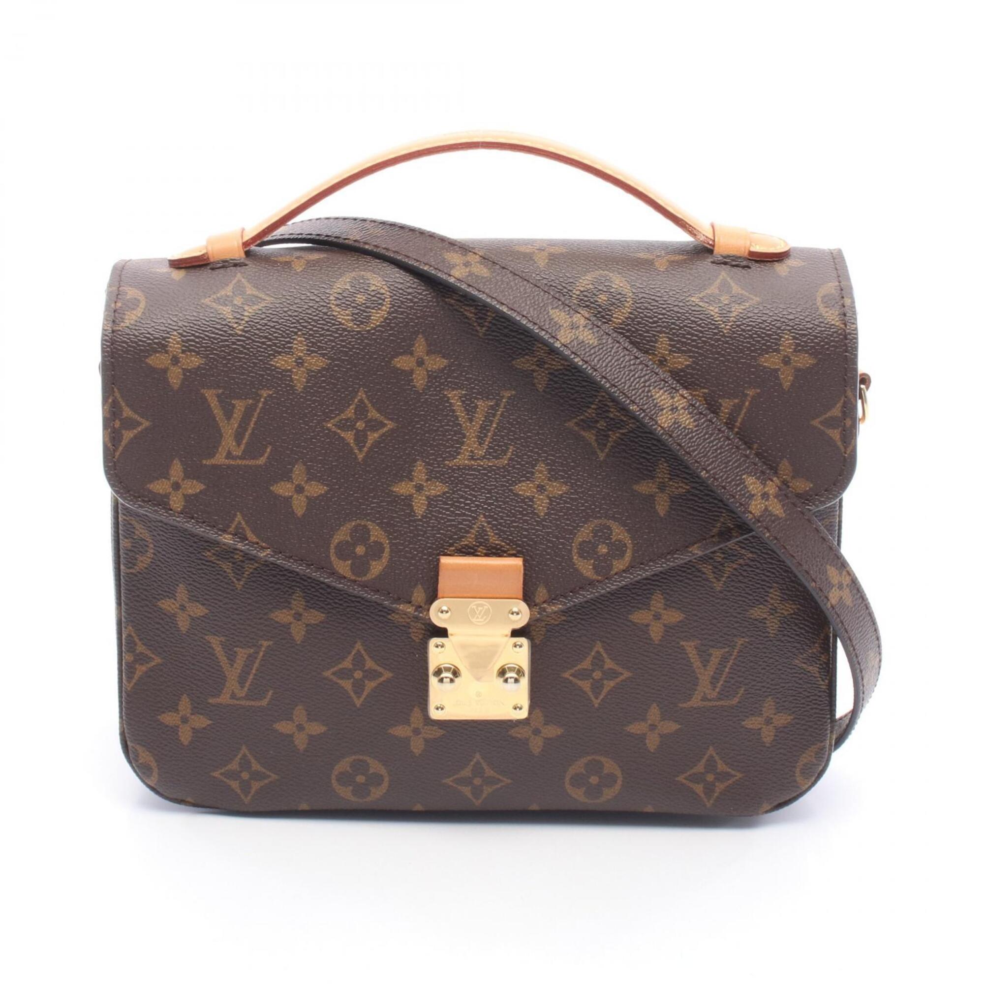 Louis Vuitton Brown Coated Canvas Pvc Monogram Leather Handbag Pochette (Pre-Owned)