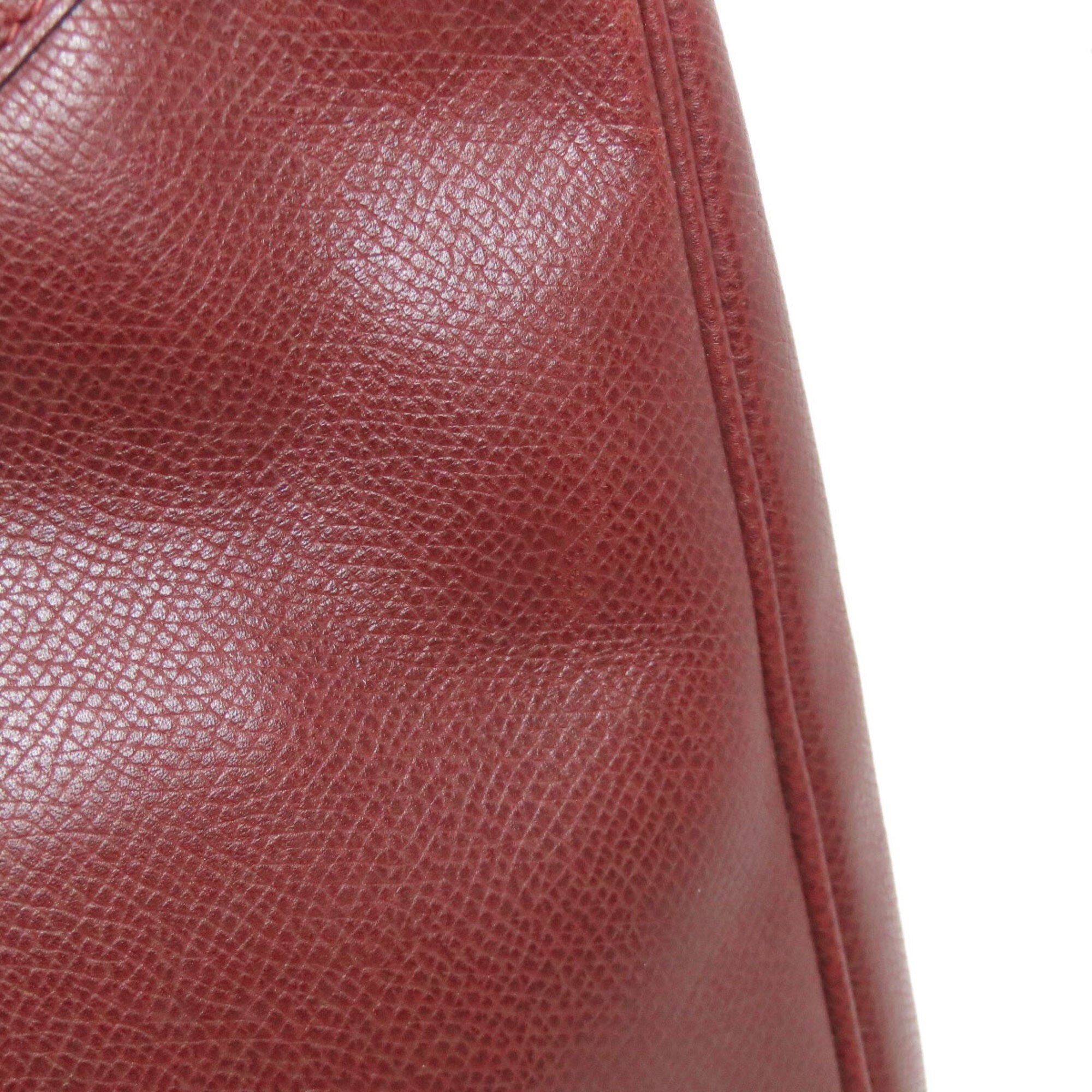 Hermes Rouge H Lisse Leather Shoulder Bag (Pre-Owned)