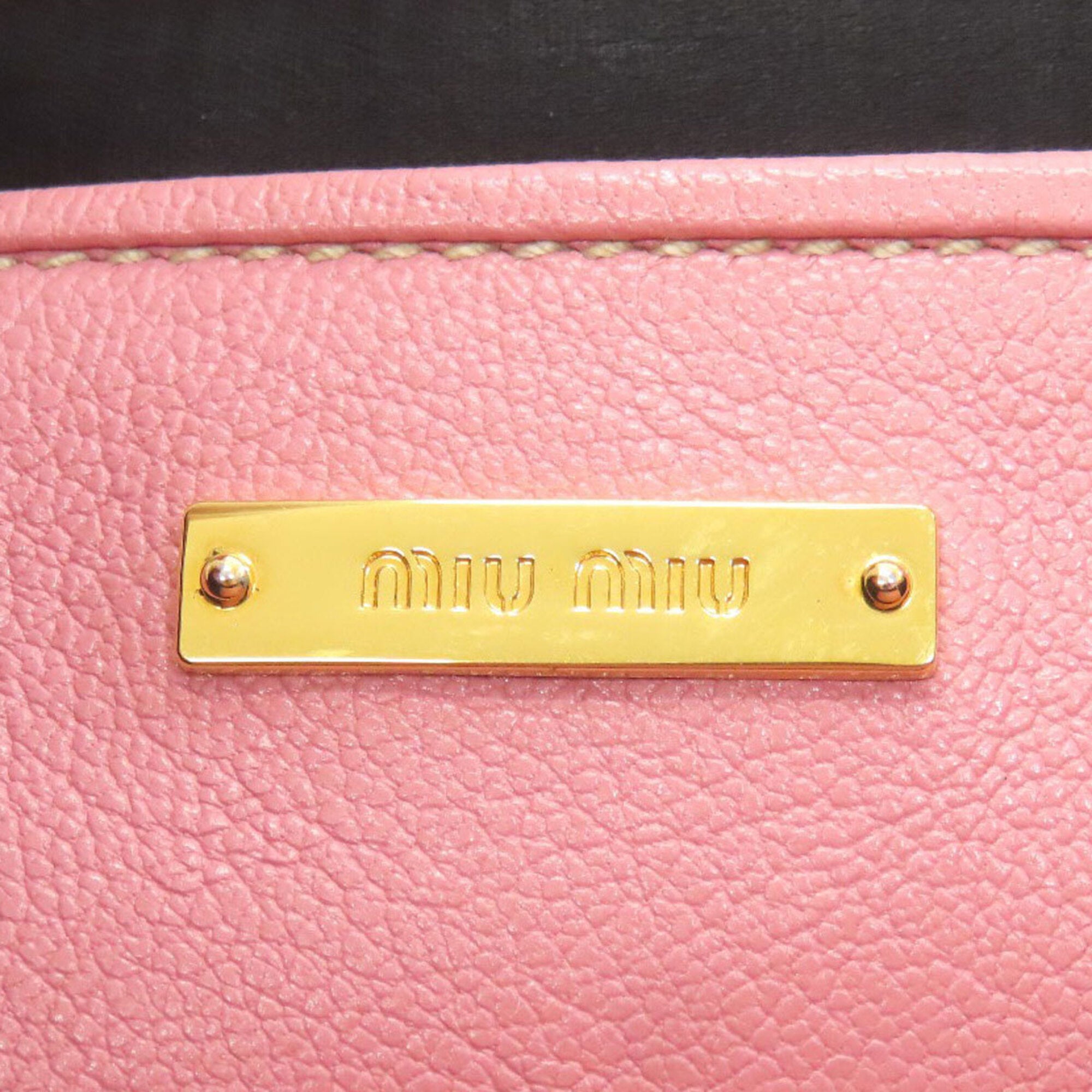 Miu Miu Pink Leather Handbag (Pre-Owned)