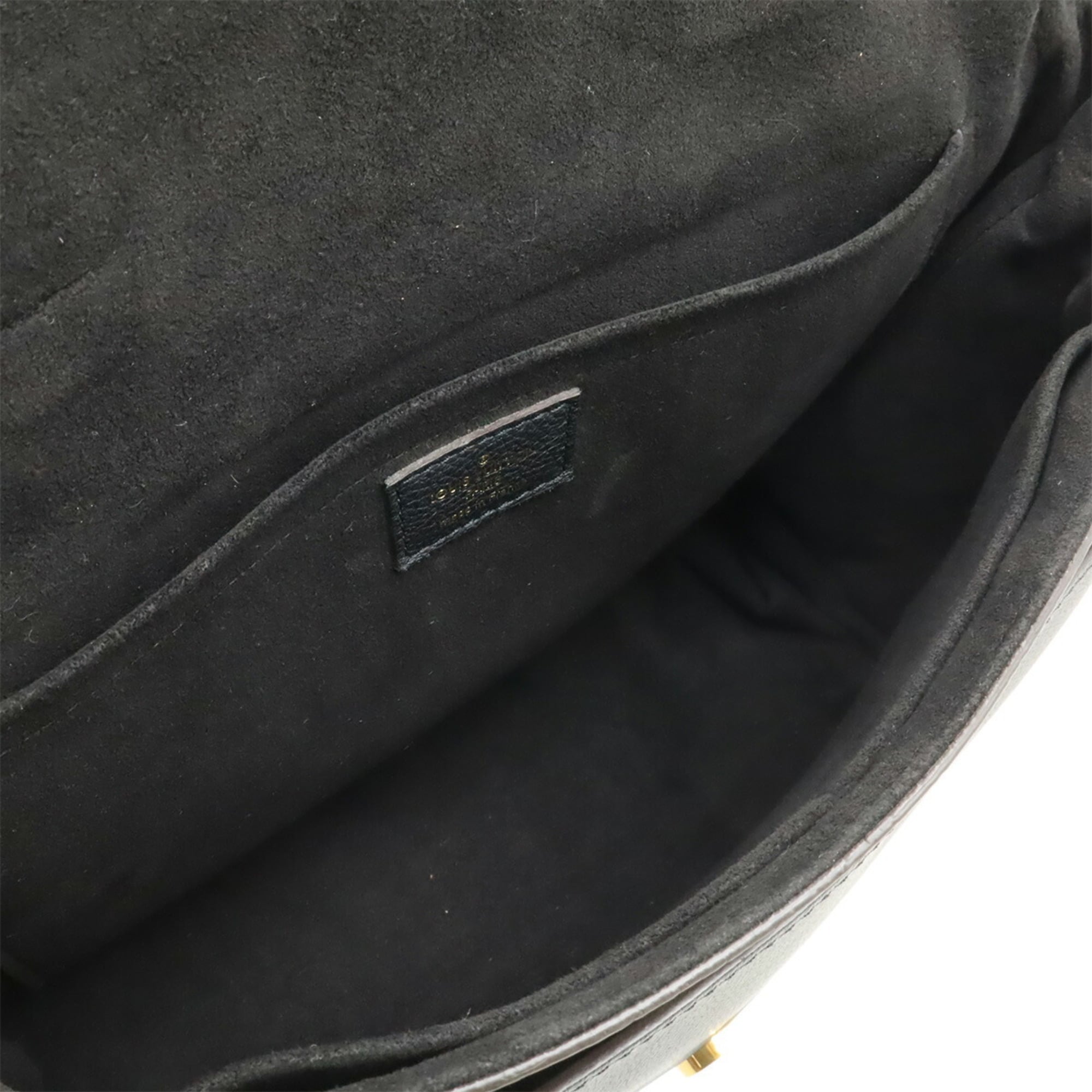 Louis Vuitton Monogram Black Noir Monogram Leather Handbag Shoulder Bag (Pre-Owned)