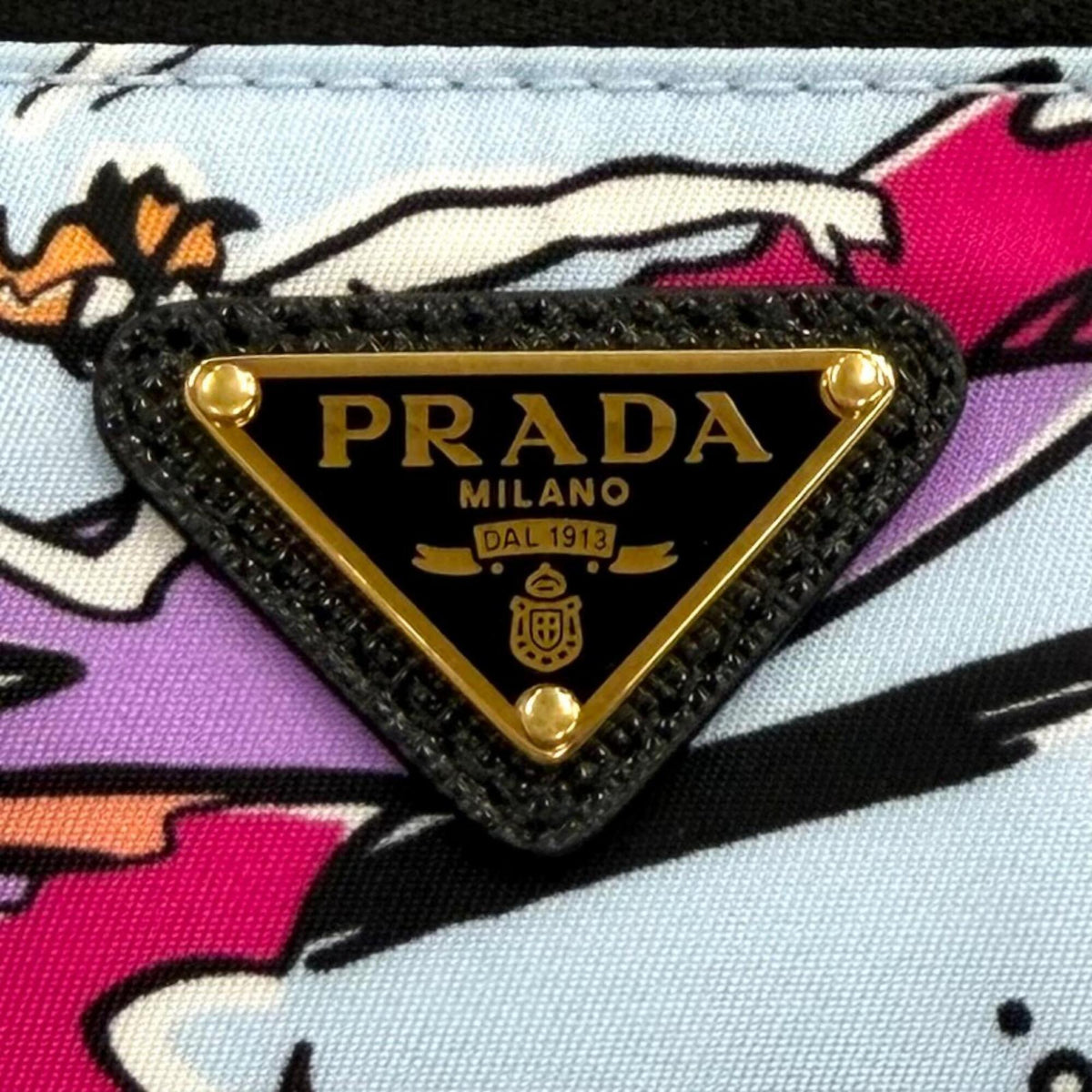Prada Blue Nylon Pouch (Pre-Owned)