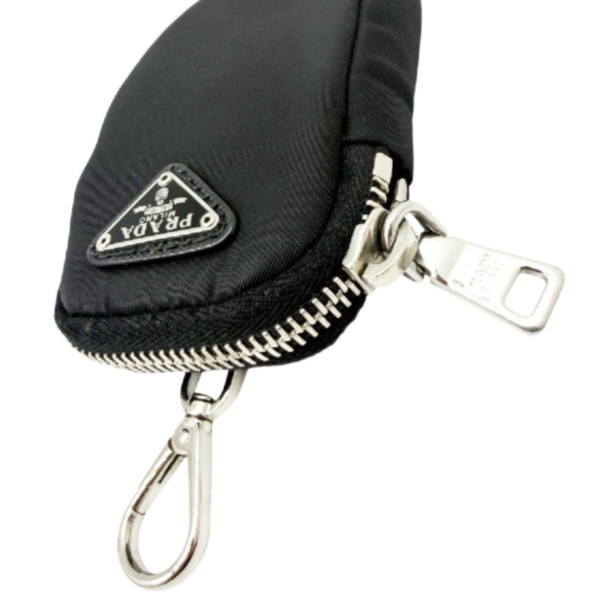 Prada Black Nylon Handbag Pouch Shoulder Bag (Pre-Owned)