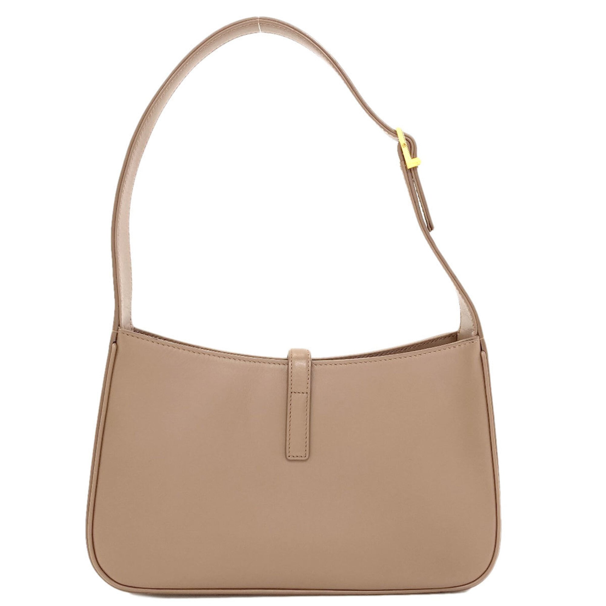 Saint Laurent Grayish Leather Shoulder Bag (Pre-Owned)