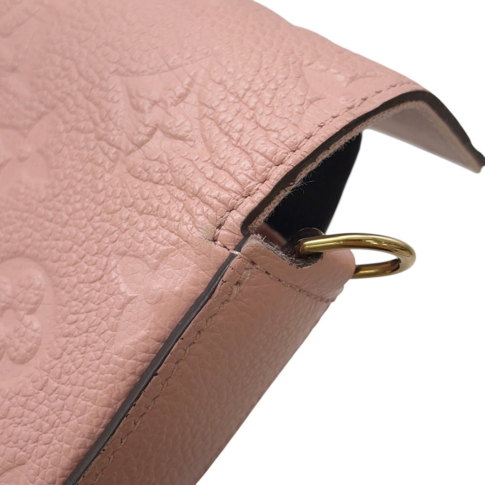 Louis Vuitton Monogram Empreinte Rose Poudre Monogram Empreinte Chain/Shoulder Wallet (Pre-Owned)