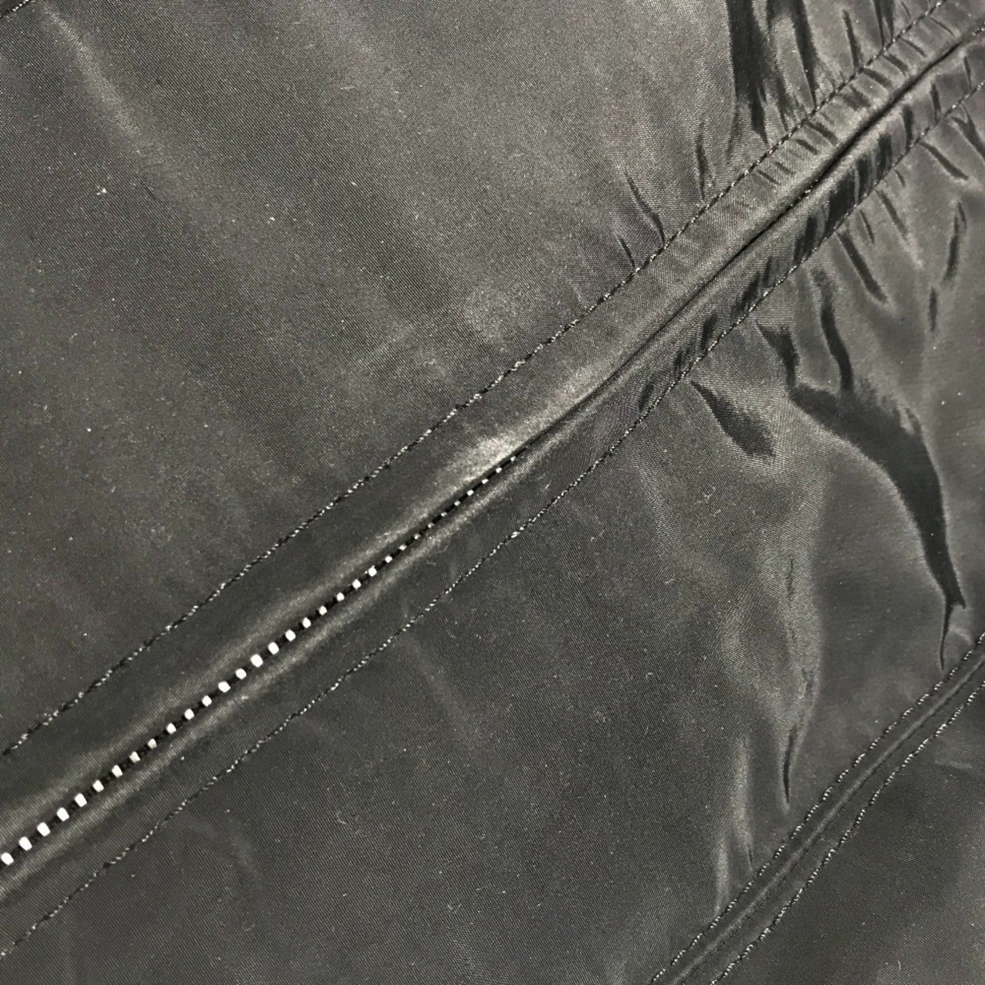 Hermes Black Leather Nylon Boston Bag Handbag Tote Bag (Pre-Owned)