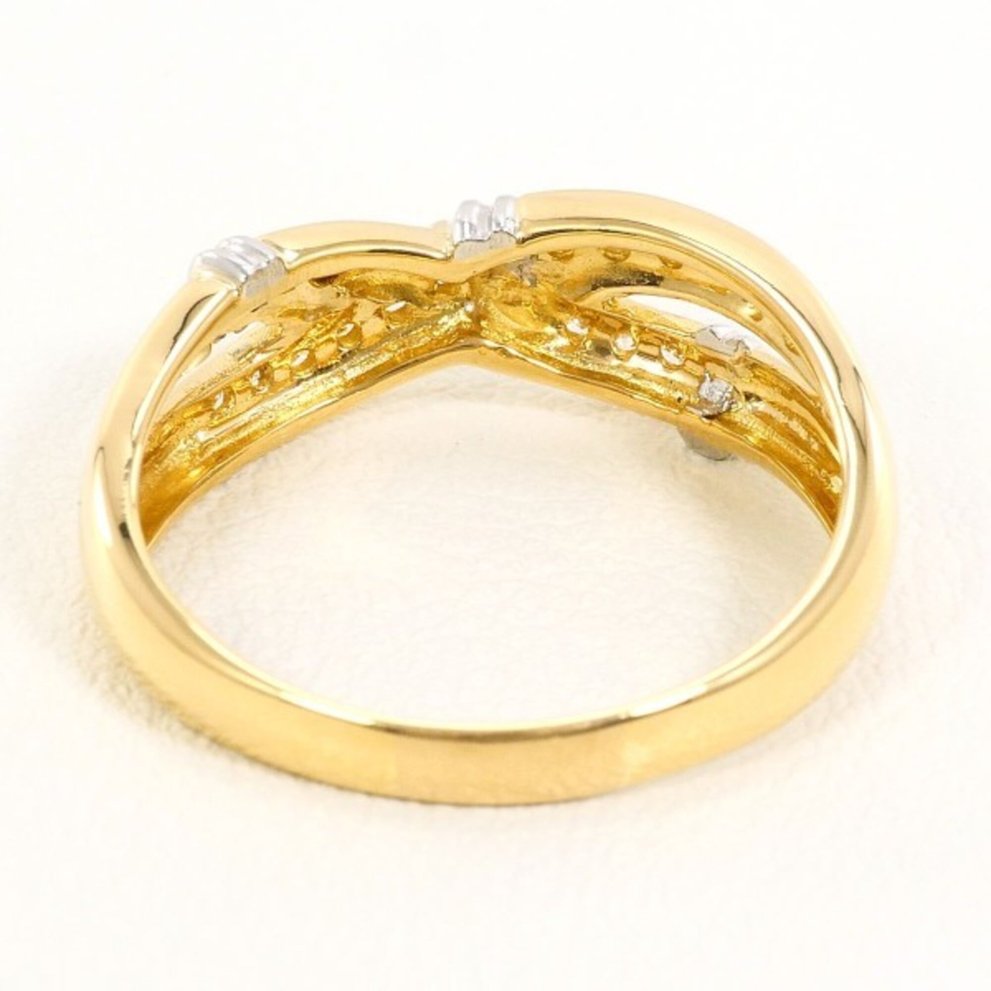 Unbranded Platinum Yellow Gold Yellow Gold (18K) Platinum 900 Band Ring (Pre-Owned)