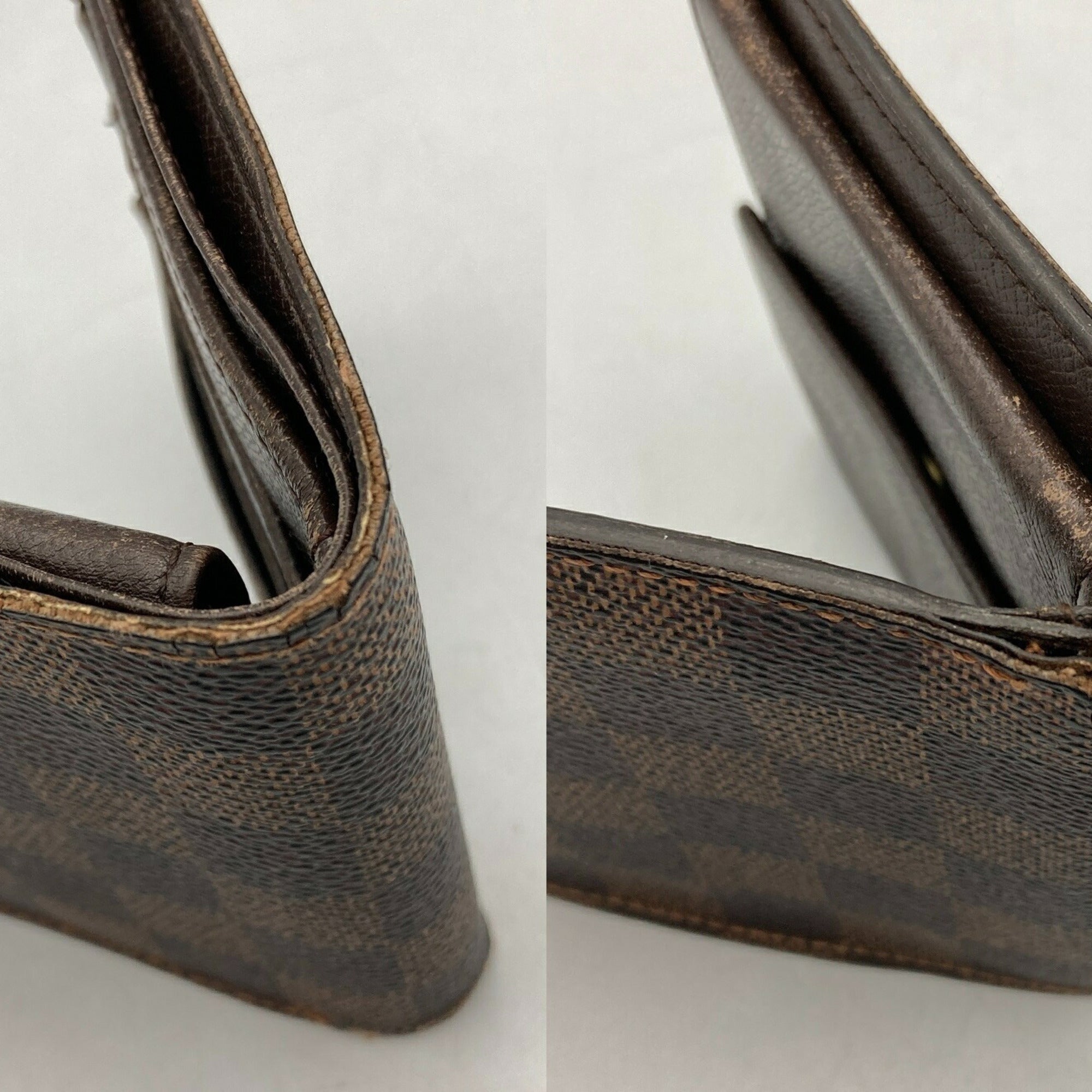 Louis Vuitton Brown Pvc Leather Wallet (Bi-Fold) (Pre-Owned)