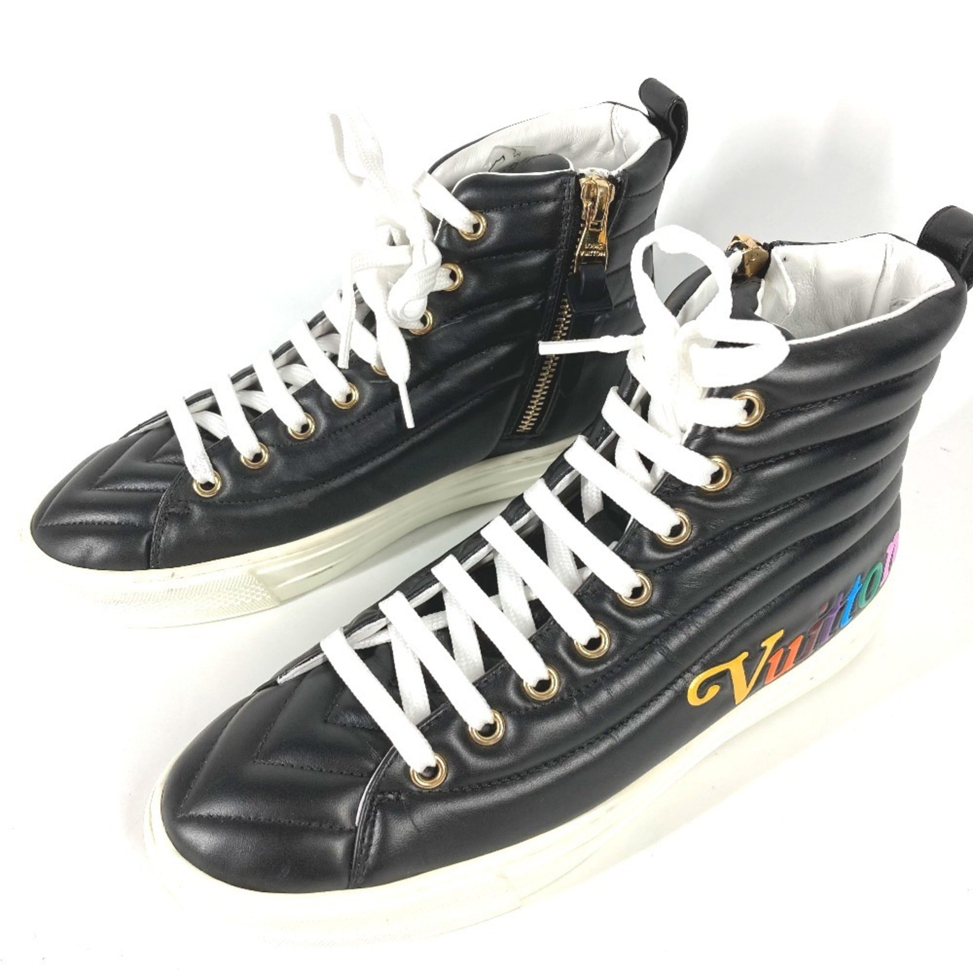 Louis Vuitton Black Multi-Color Sneakers (Pre-Owned)