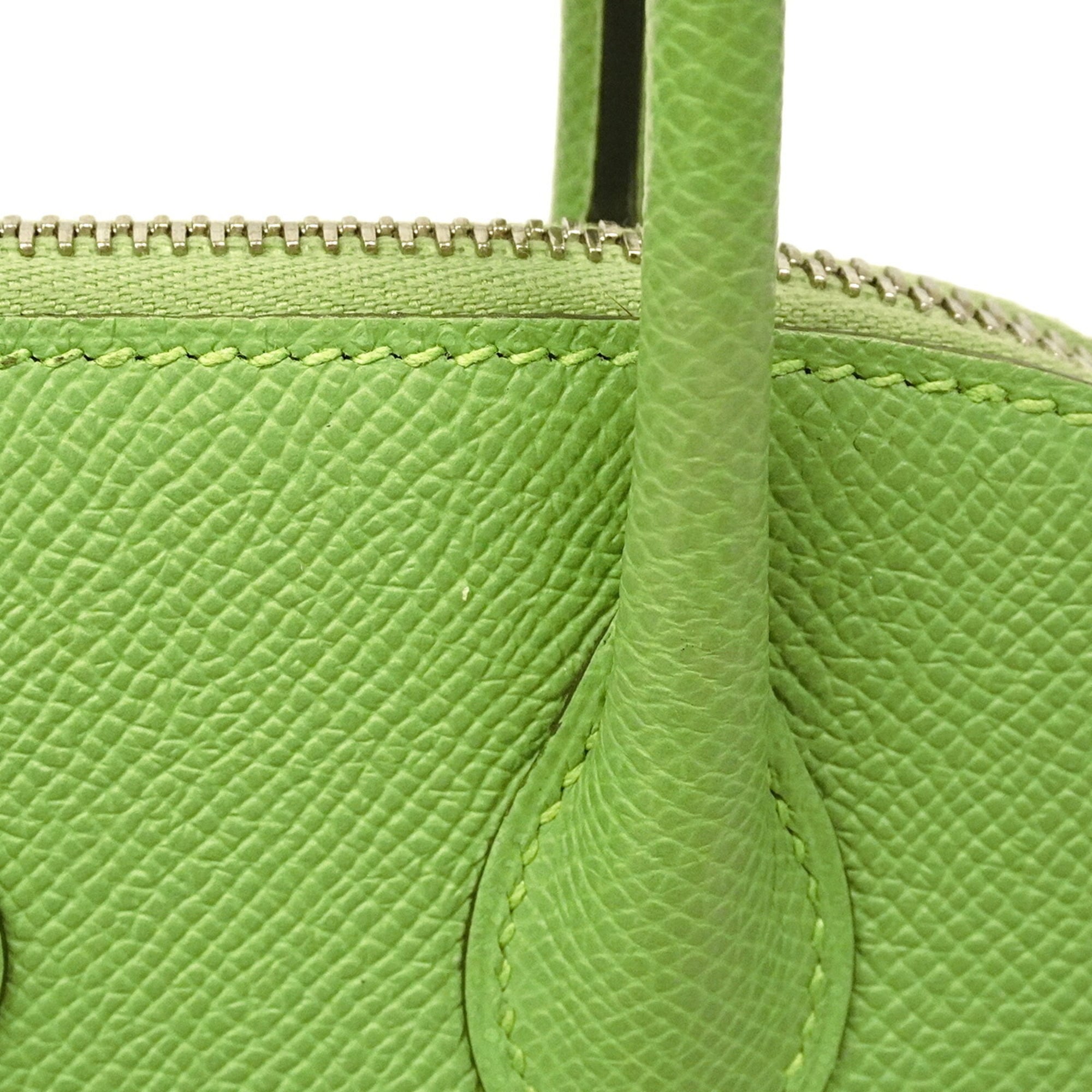 Hermes Green Leather Handbag (Pre-Owned)