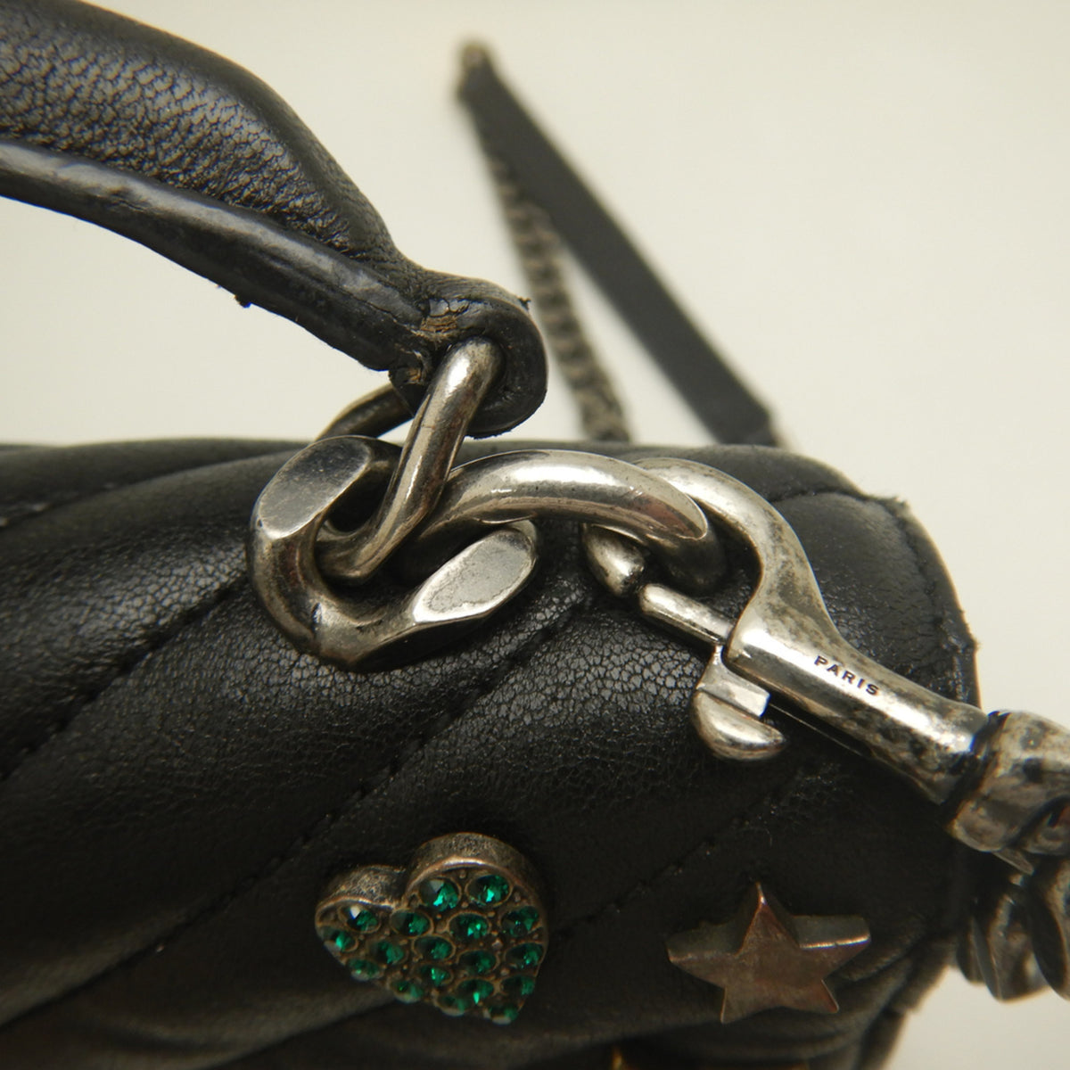 Yves Saint Laurent Black Leather School Bag Shoulder Bag (Pre-Owned)