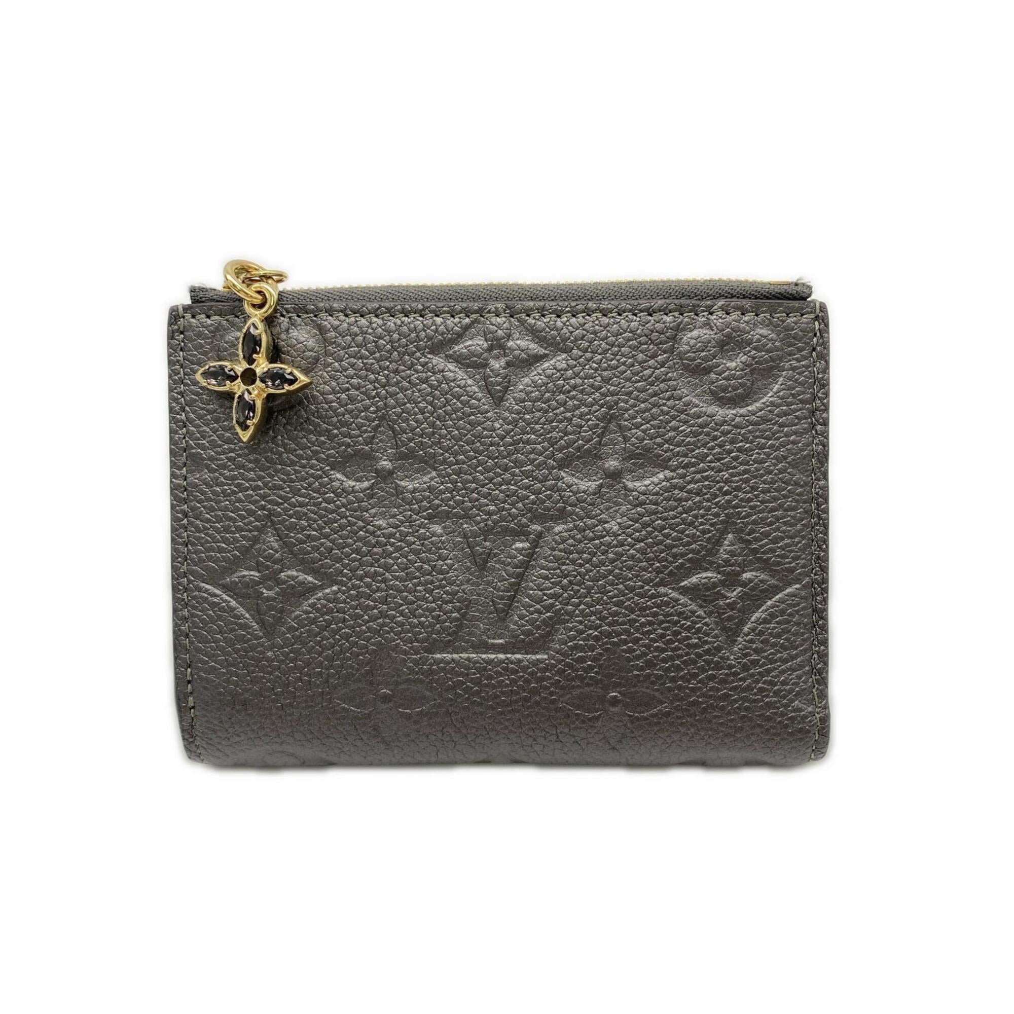 Louis Vuitton Silver Leather Wallet (Bi-Fold) (Pre-Owned)