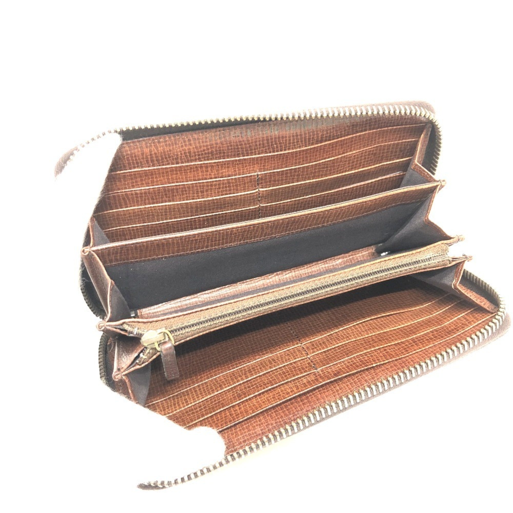 Fendi Brown Pvc Leather Long Wallet (Bi-Fold) (Pre-Owned)