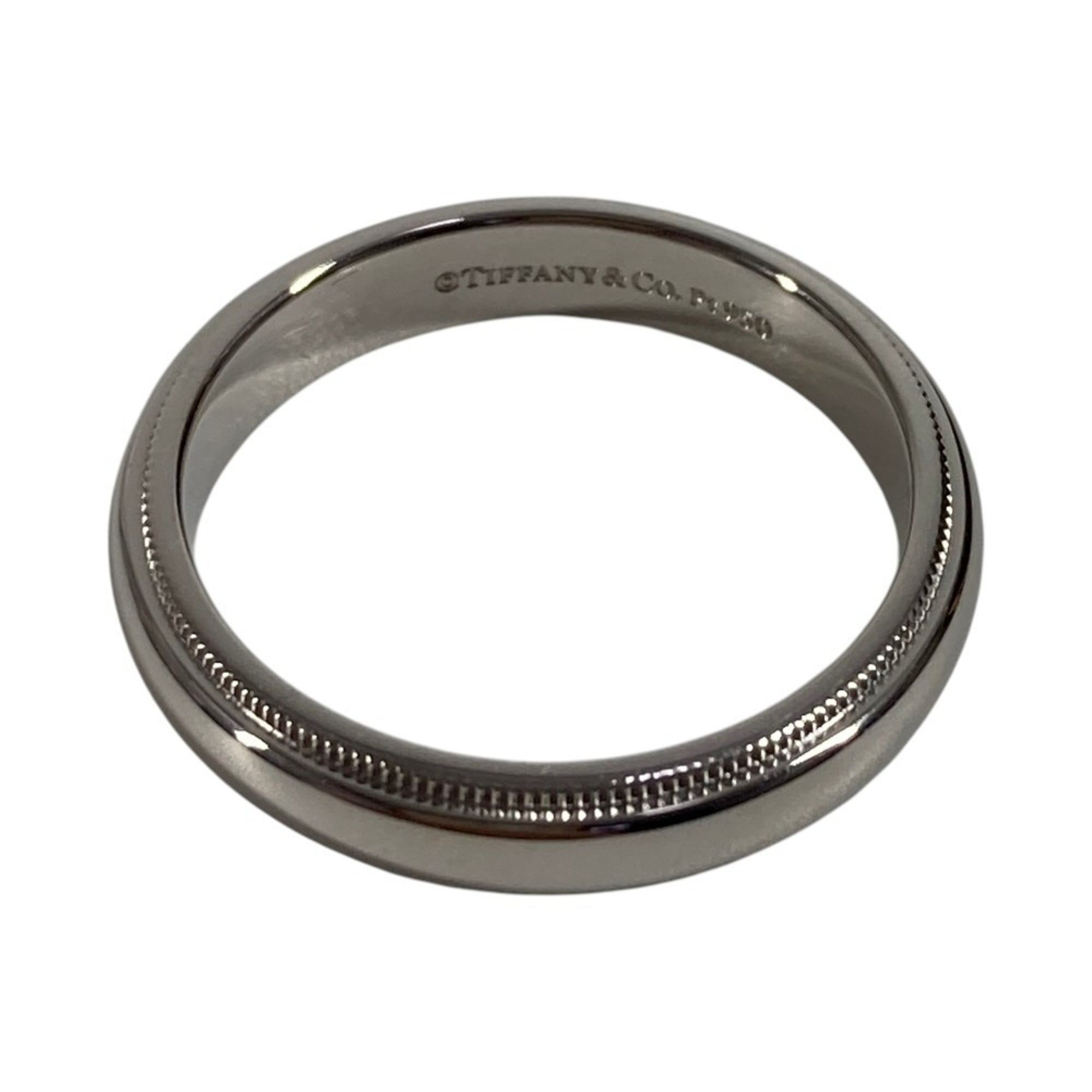 Tiffany Platinum Platinum 950 Band Ring (Pre-Owned)