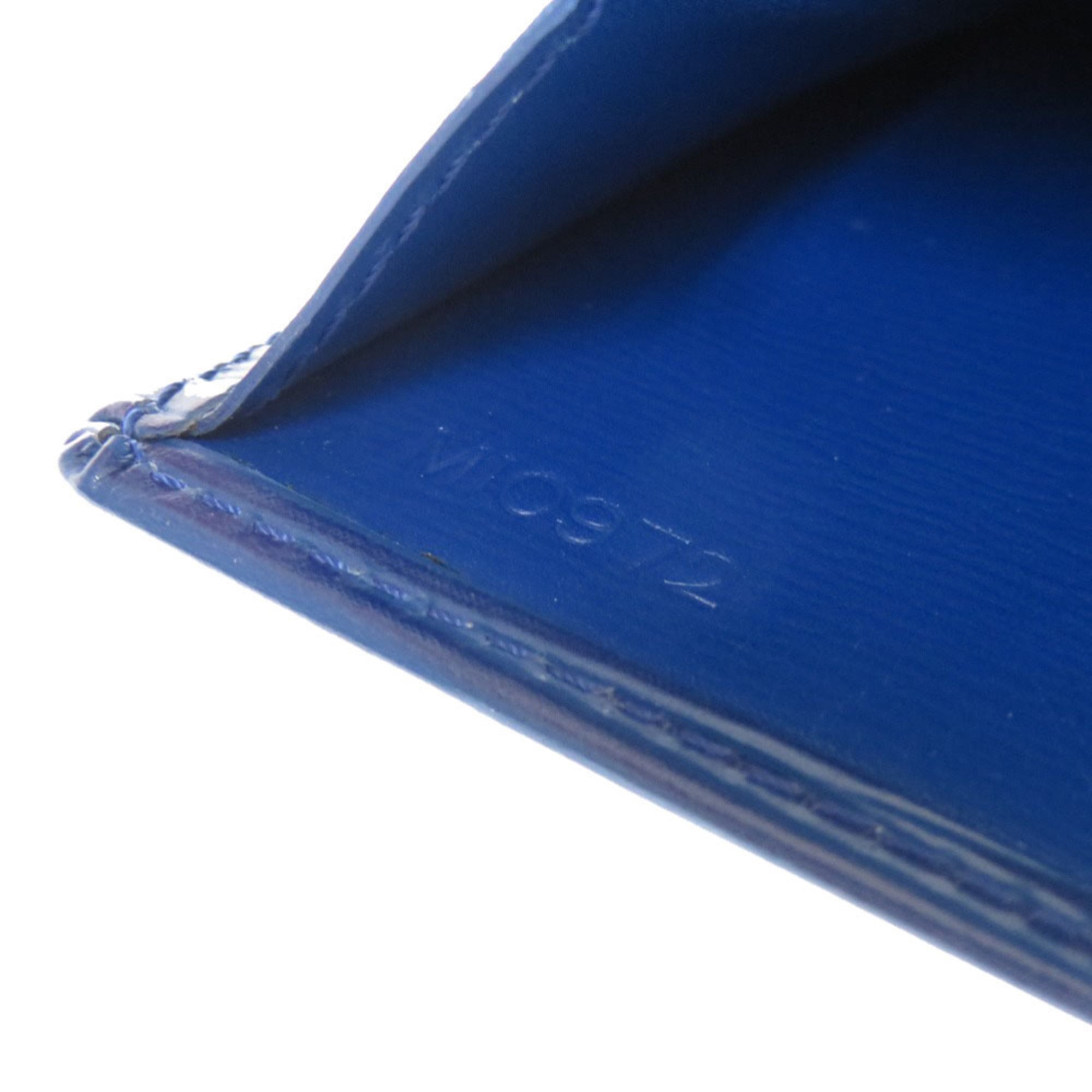 Louis Vuitton Blue Epi Leather Coin Purse/Coin Case (Pre-Owned)