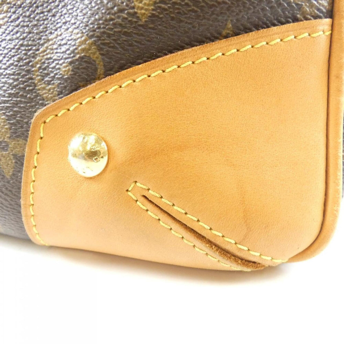 Louis Vuitton Marron Coated Canvas Handbag (Pre-Owned)