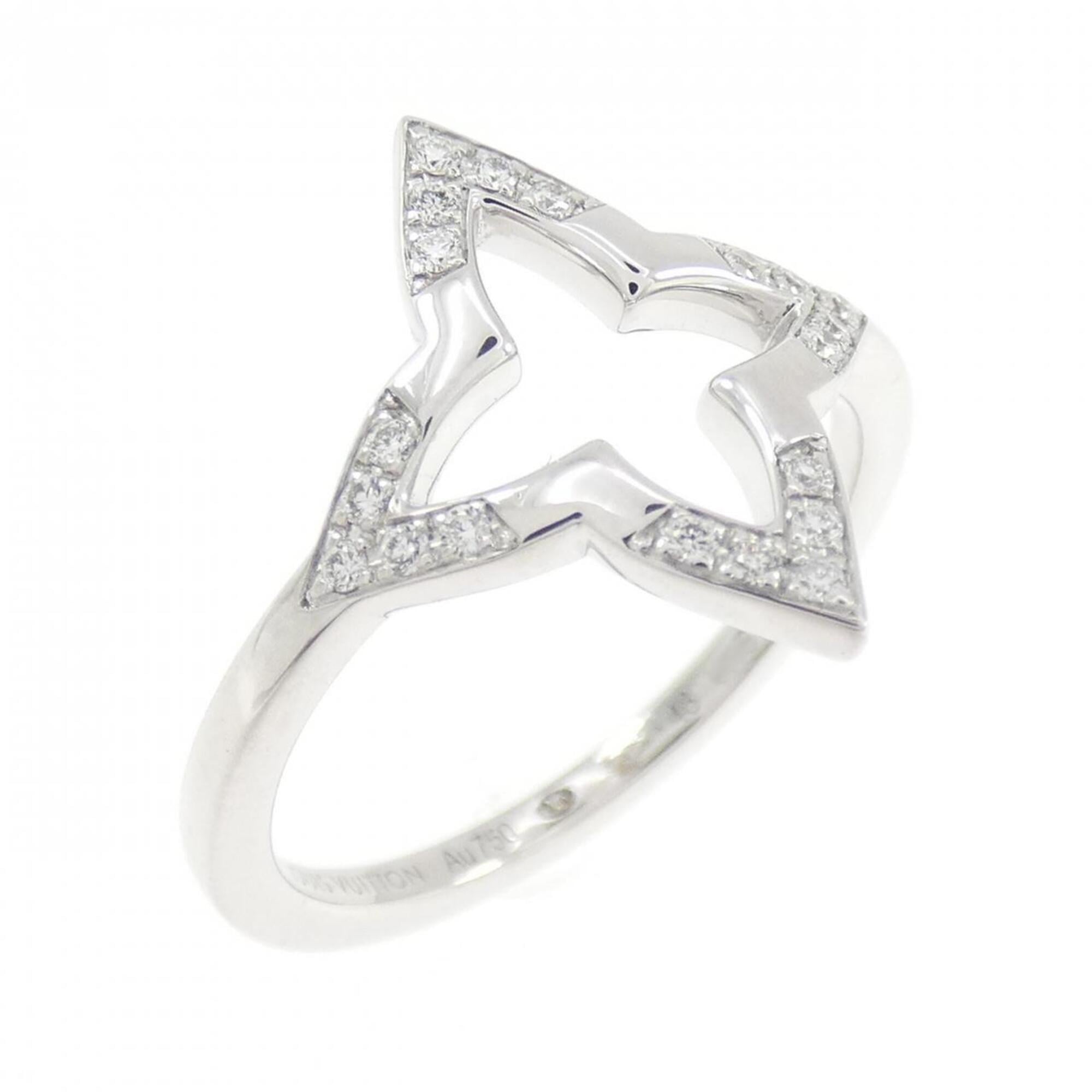 Louis Vuitton White Gold (18K) Band Ring (Pre-Owned)