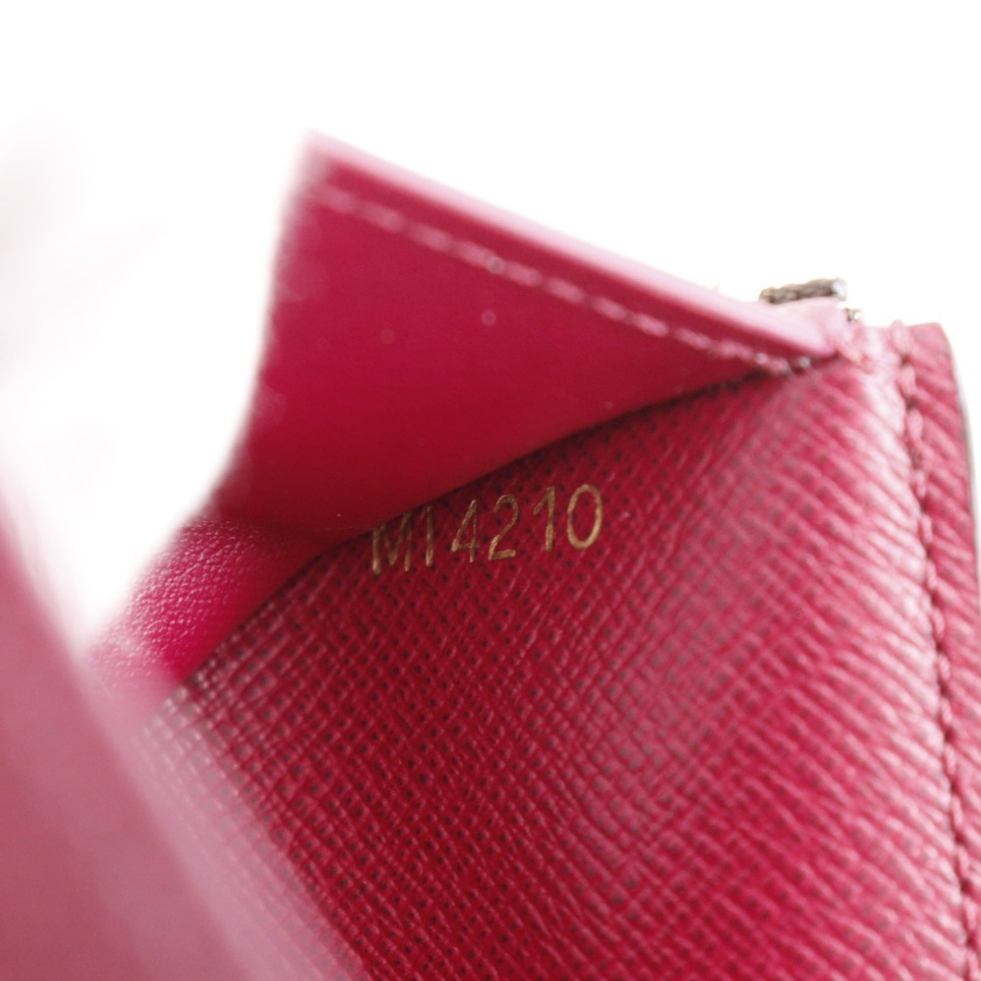 Louis Vuitton Brown Fuchsia Monogram Canvas Wallet (Tri-Fold) (Pre-Owned)